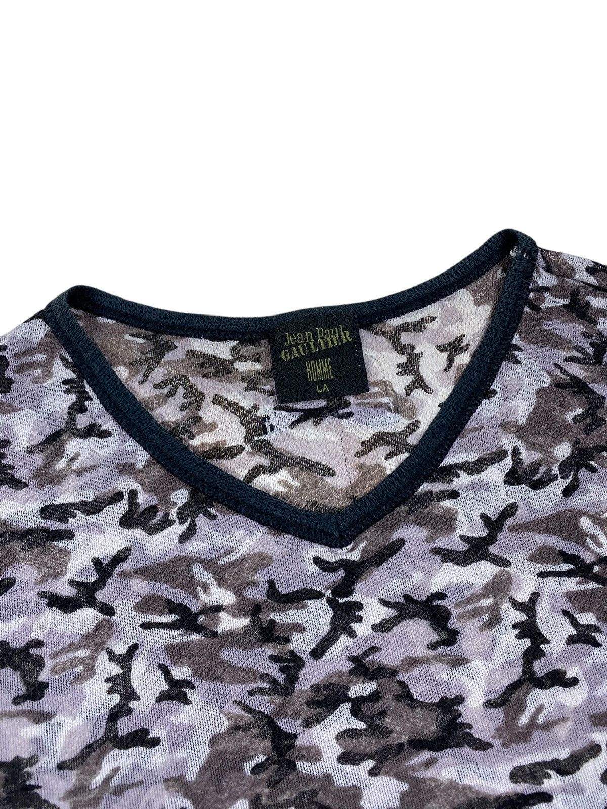 Jean Paul Gaultier Jean Paul Gaultier Camo Mesh Top Size US S / EU 44-46 / 1 - 3 Thumbnail
