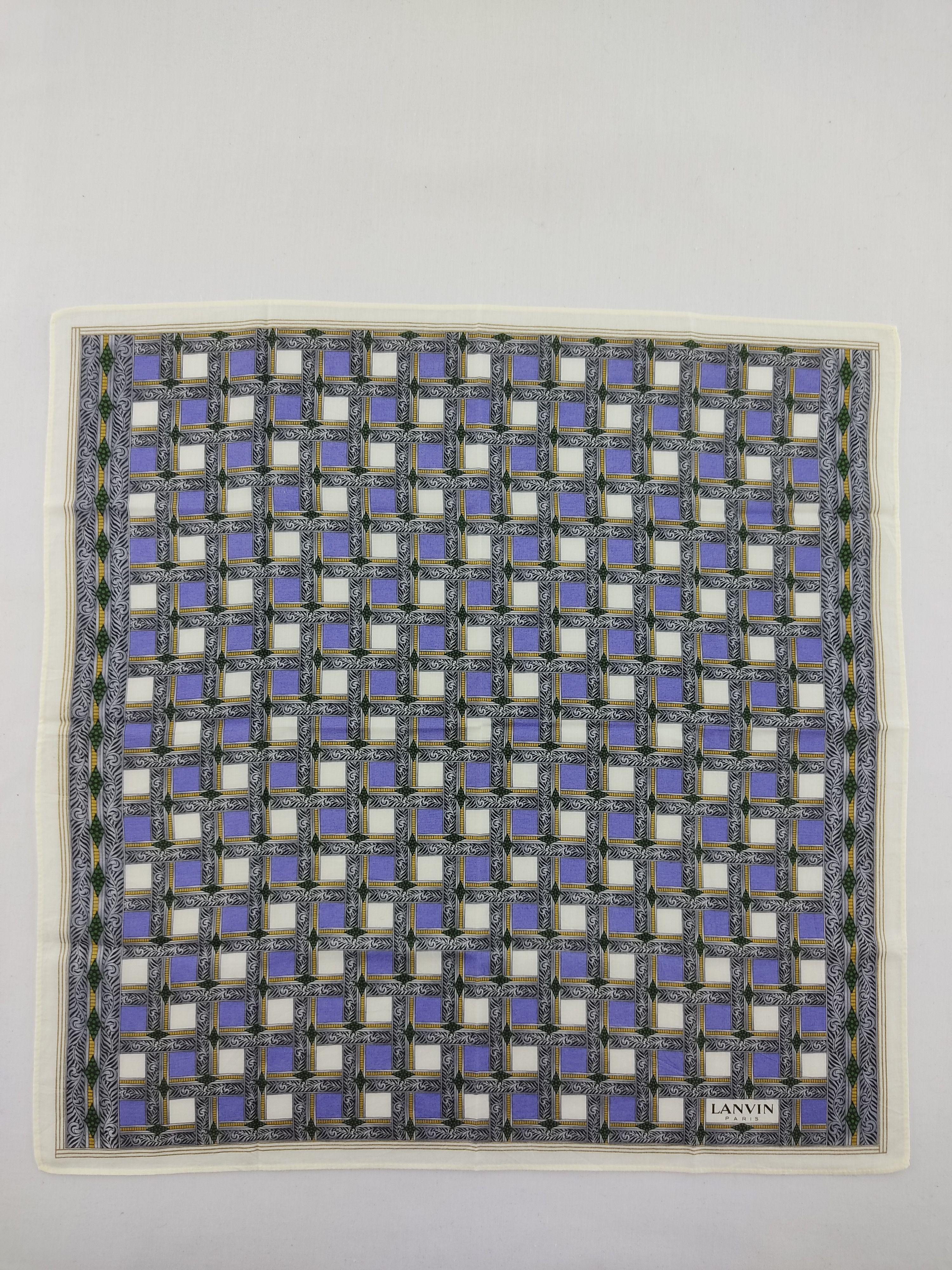 Lanvin × Vintage Vintage Lanvin Handkerchief / Neckwear / Bandana Size ONE SIZE - 3 Thumbnail
