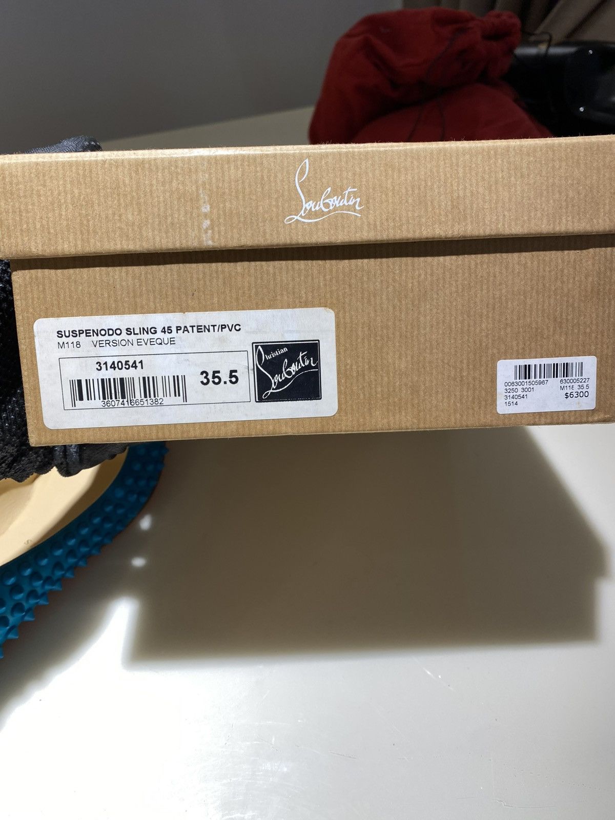 Christian Louboutin Christian Louboutin Turquoise Leather Flats US5.5 Size US 5.5 / IT 35.5 - 10 Thumbnail