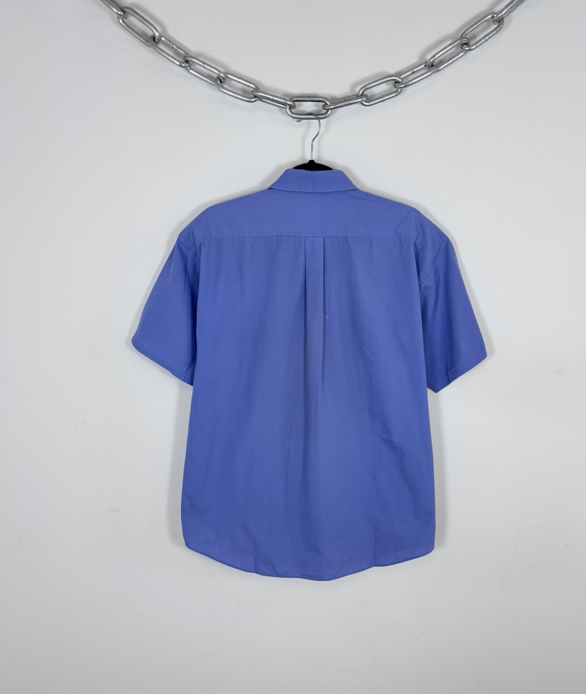 Yves Saint Laurent Vintage Yves Saint Laurent Men’s Blue Short Sleeve Shirt Size US L / EU 52-54 / 3 - 17 Thumbnail