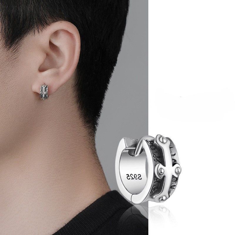 Jewelry × Sterling Silver New Design Earrings One Pairs Chrome Jewelry Size ONE SIZE - 1 Thumbnail