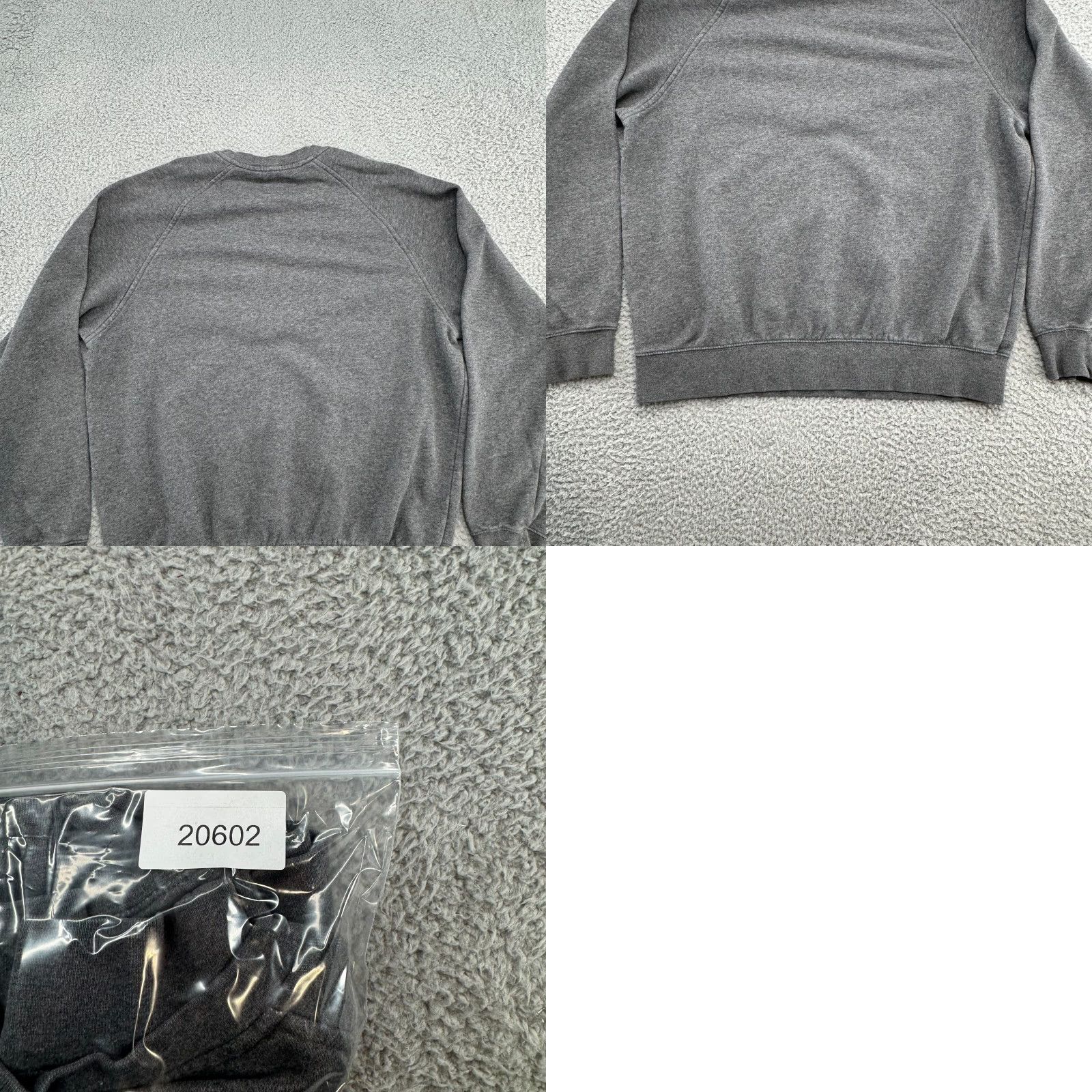 Nike VINTAGE Nike Men's Long Sleeve Raglan Crew Neck Mini Swoosh Sweatshirt Gray M Size Size US M / EU 48-50 / 2 - 9 Thumbnail