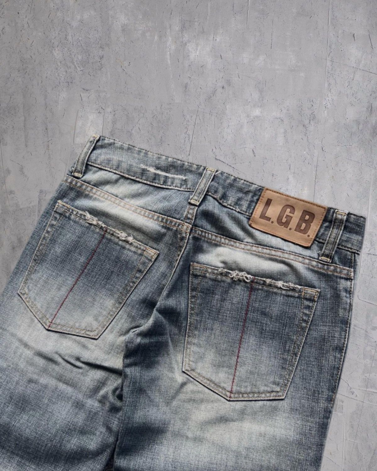 If Six Was Nine × Japanese Brand × Le Grande Bleu (L.G.B.) L.G.B flare denim Size US 27 - 6 Thumbnail