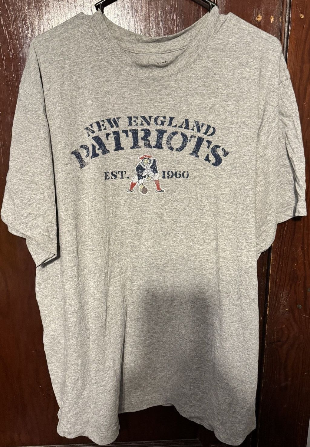 Reebok New England Patriots Reebok T-Shirt Men XL (?) Gray T-Shirt Size US XL / EU 56 / 4 - 1 Thumbnail