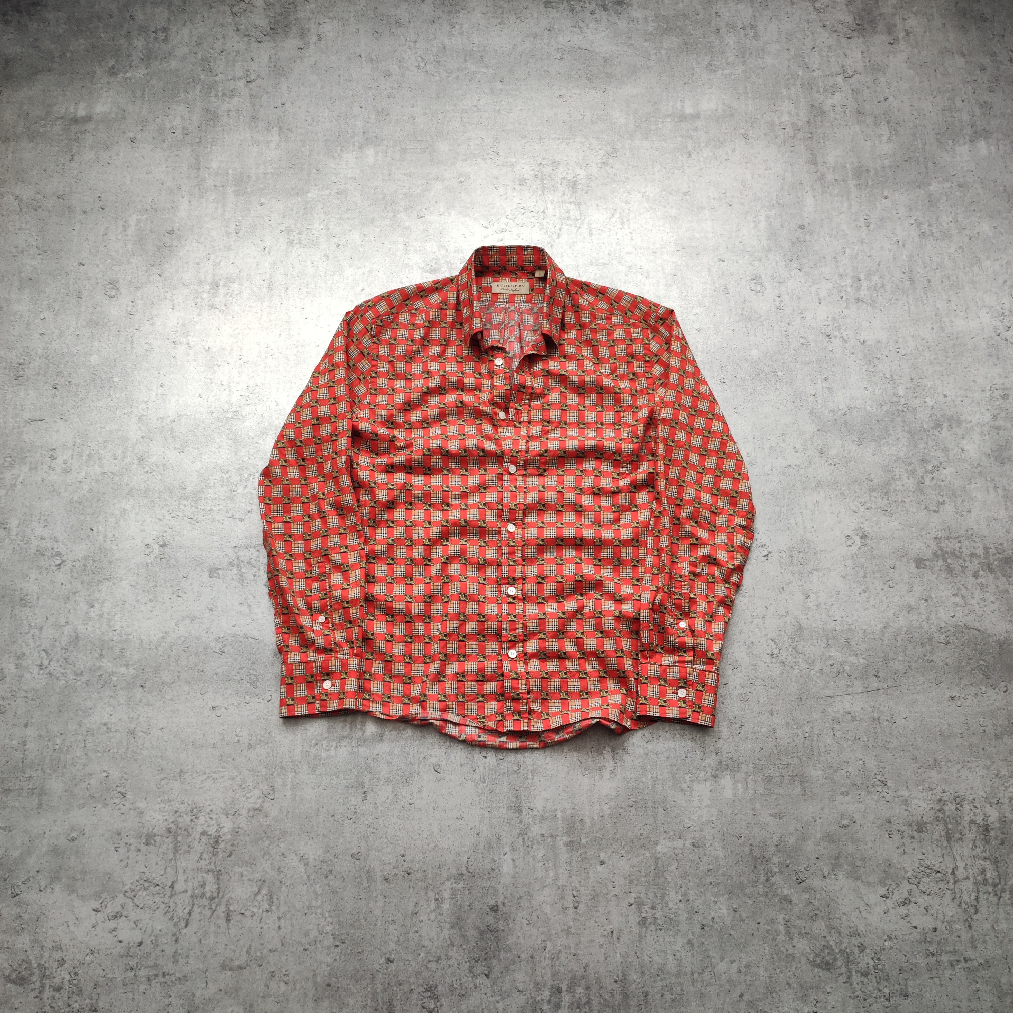 Burberry London x Christopher Bailey Check Nova Logo Shirt