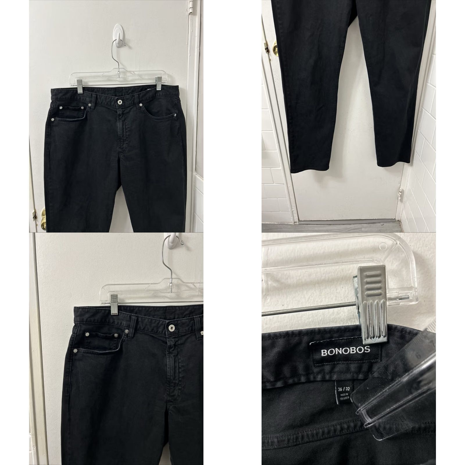 Bonobos Bonobos Mens Chinos - Slim Fit 36x31 Black Cotton Clothing Size US 36 / EU 52 - 8 Thumbnail