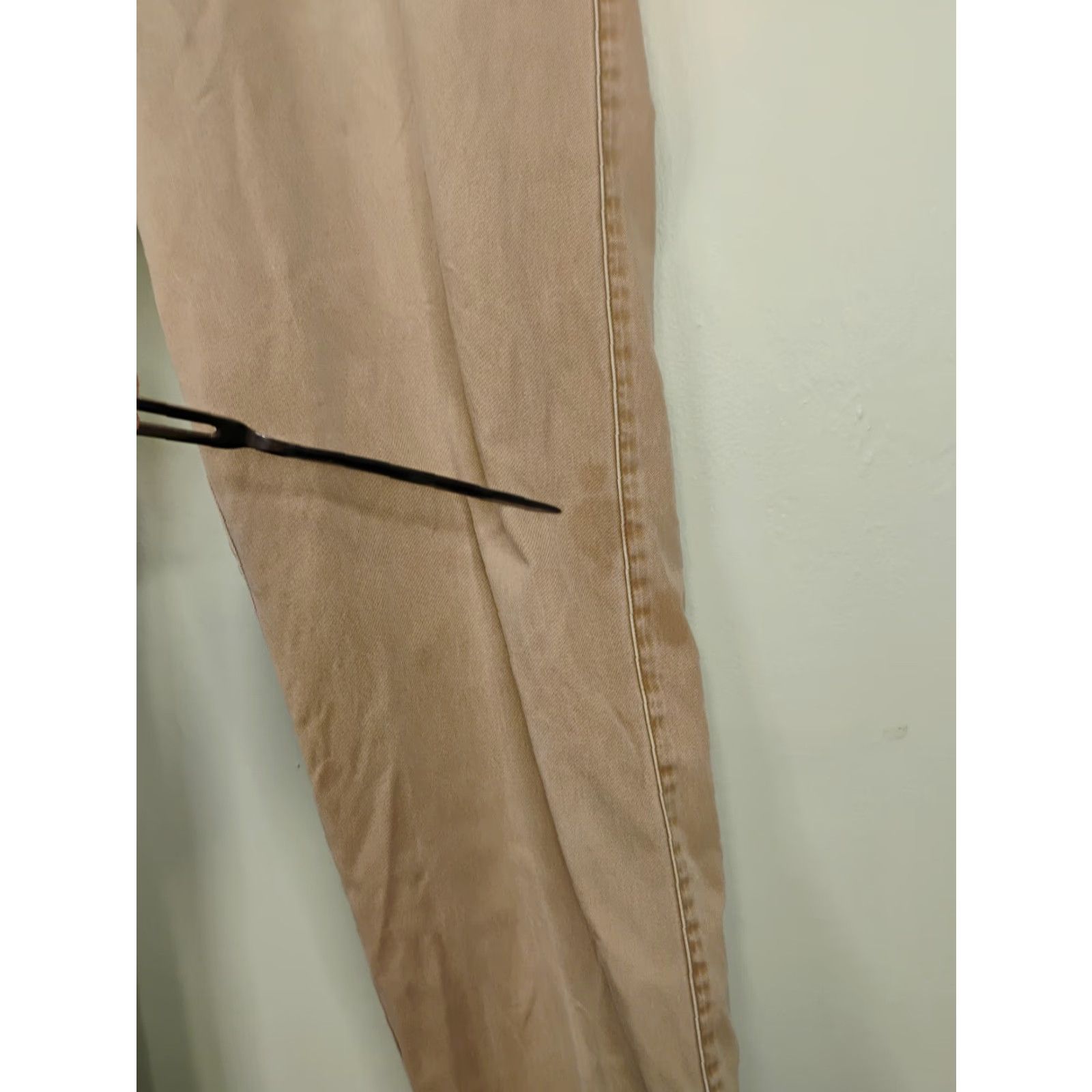 Peter Millar Peter Millar Chino Pants Mens 36x33 Beige Regular Straight Pants Front Flat Front Pima Cotton Chino Casual Size US 36 / EU 52 - 4 Thumbnail