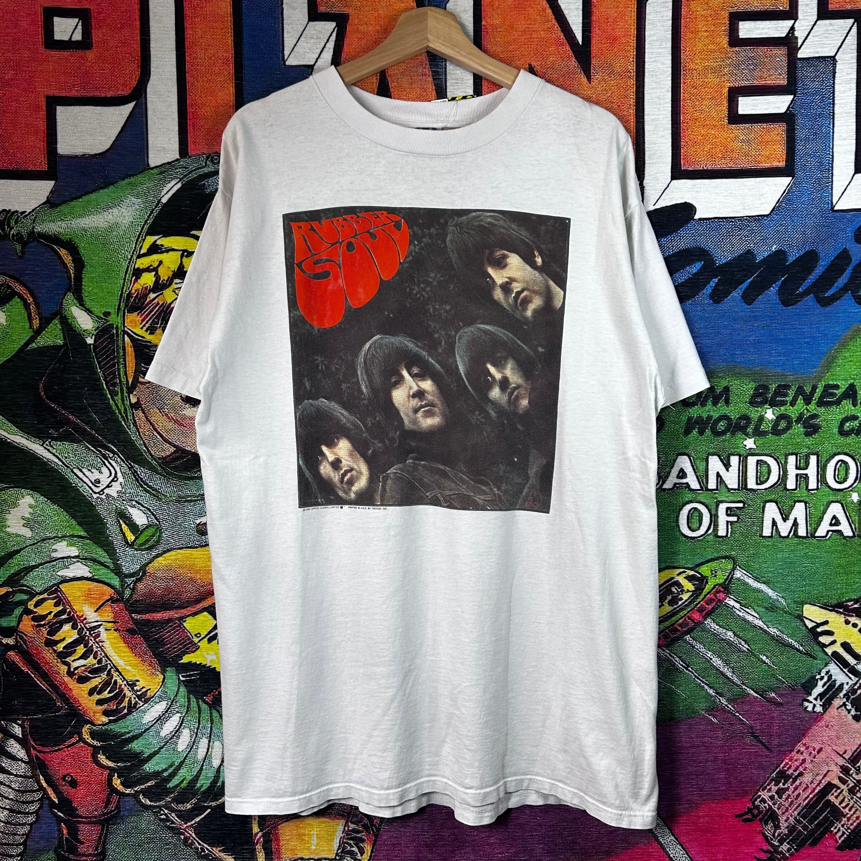 Vintage Vintage 90s 1990 The Beatles Rubber Soul Tee Size XL Size US XL / EU 56 / 4 - 1 Thumbnail