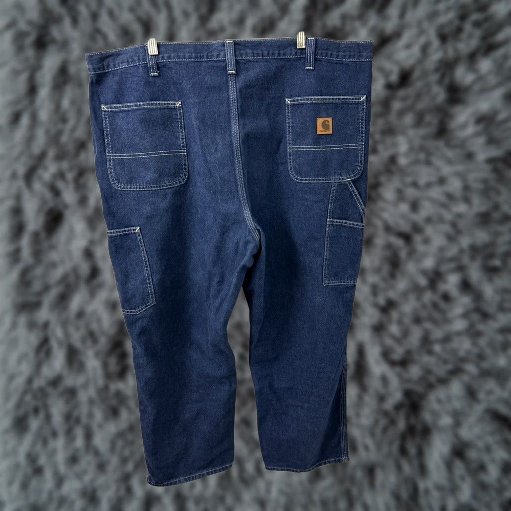 Carhartt Carhartt Jeans Mens 44x28 Blue Dark Wash Dungaree Fit Denim Carpenter Size US 44 / EU 60 - 1 Thumbnail