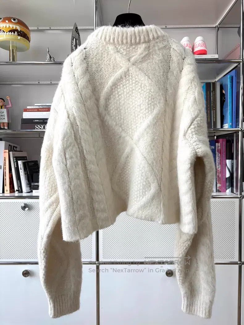 Maison Margiela Maison Margiela Hemp-knitted round-neck thick knitted swea Size XS / US 0-2 / IT 36-38 - 6 Thumbnail