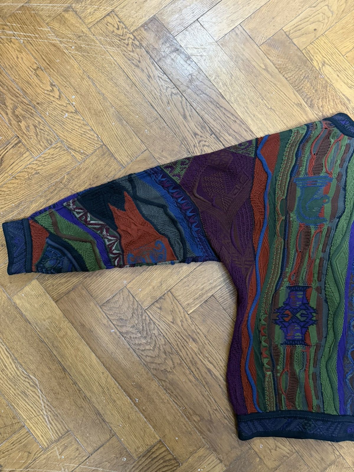 Coogi Vintage Coogi Cardigan Super Rare Psychedelic Knit Pattern Size US L / EU 52-54 / 3 - 11 Thumbnail