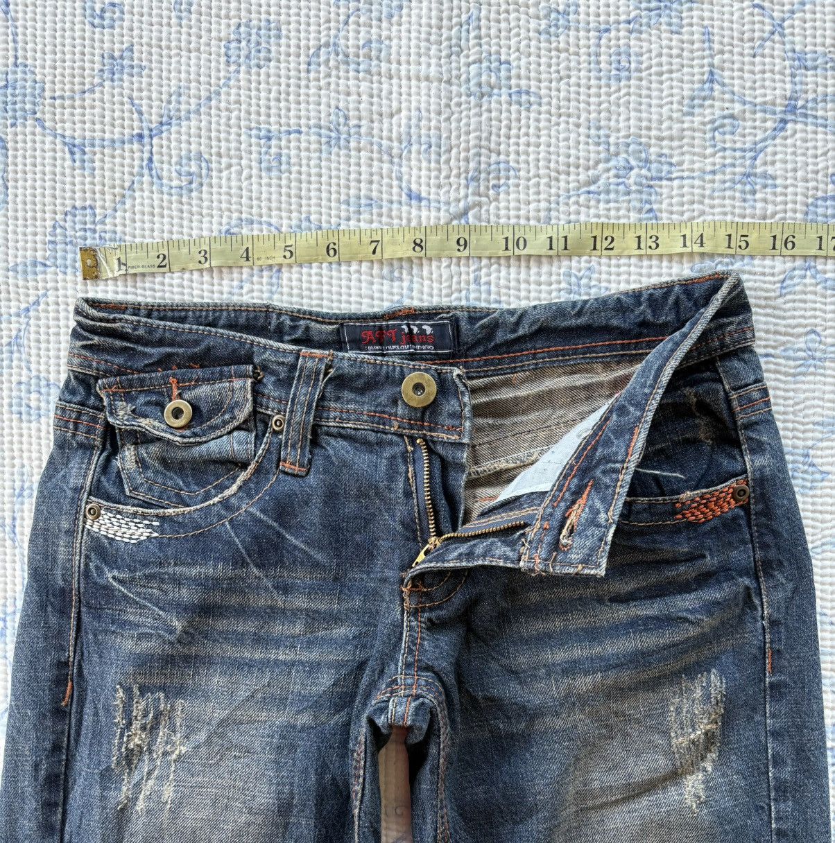 Other Africa Taro Streetwear Distressed Flared Denim Size US 30 / EU 46 - 3 Thumbnail