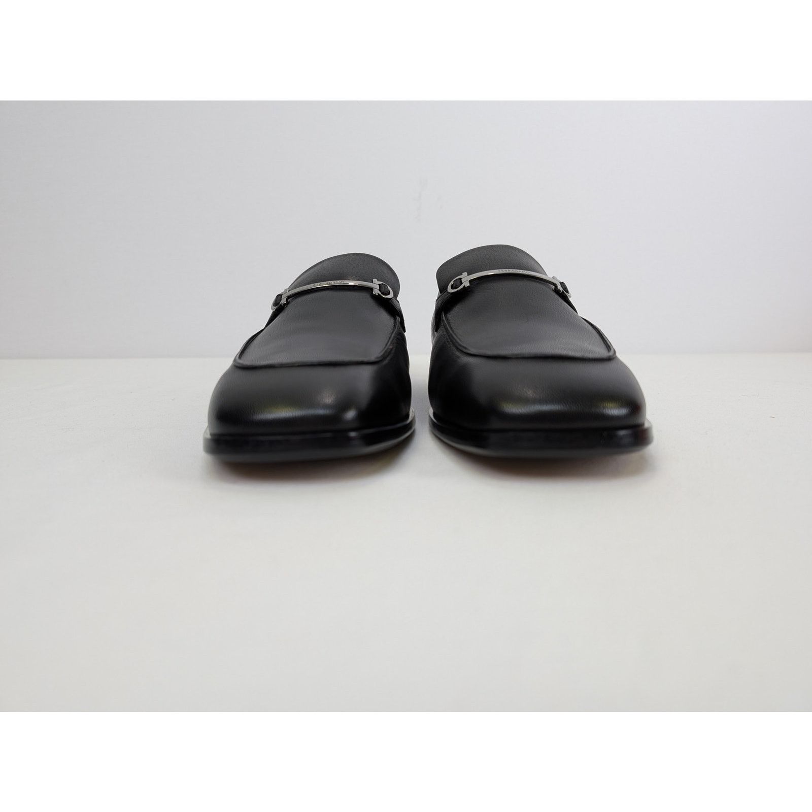 Salvatore Ferragamo o1rshd1 Fedro Leather Loafer shoe Boots in Black 10.5 Size US 10.5 / EU 43-44 - 10 Thumbnail