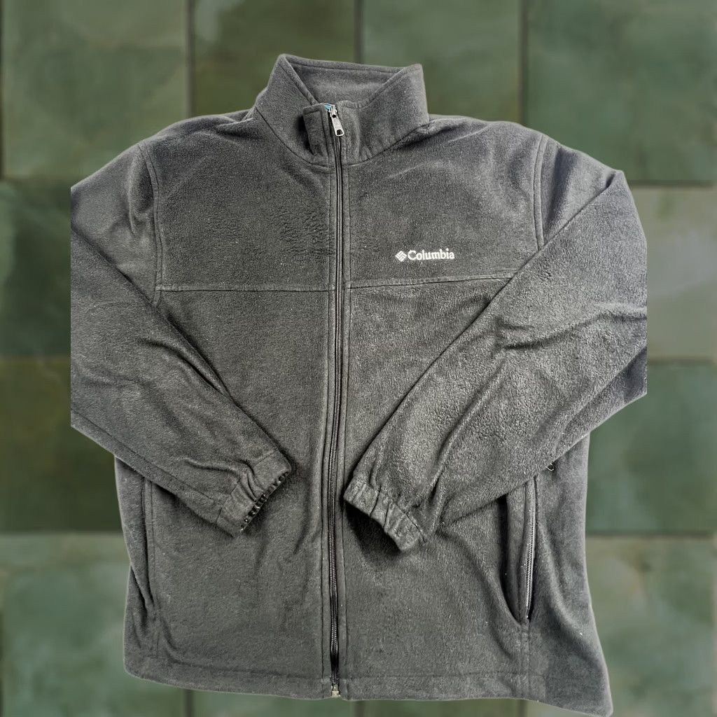 Vintage Columbia Jacket Mens XL Gray Fleece Full Zip Stand Collar Pockets Outdoor Size US XL / EU 56 / 4 - 1 Thumbnail