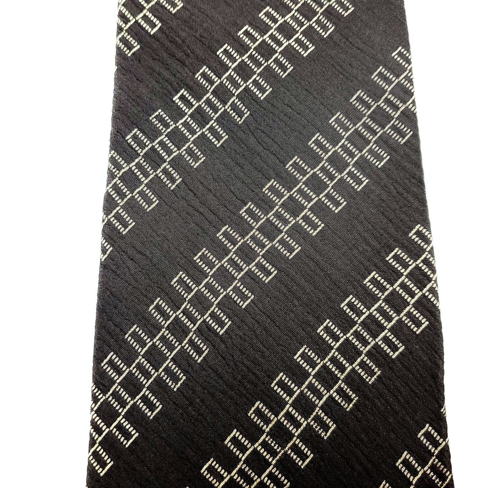 Giorgio Armani Giorgio Armani Cravatte Silk Tie Print Brown Short Size ONE SIZE - 2 Thumbnail