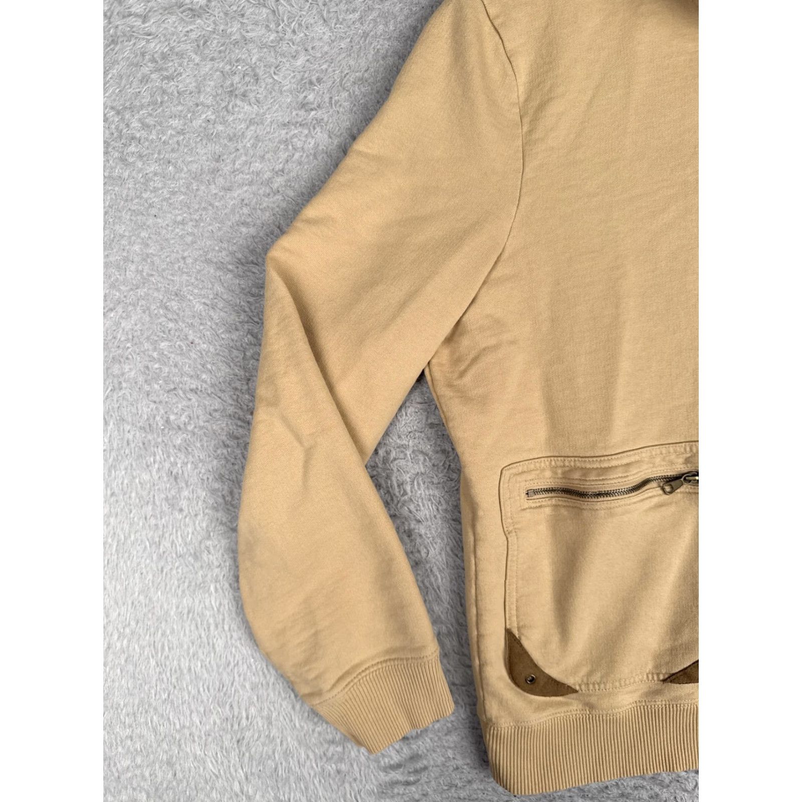Ralph Lauren Lauren Ralph Lauren Bomber Jacket Womens L Beige Cotton Full Zip Pockets Size L / US 10 / IT 46 - 5 Thumbnail