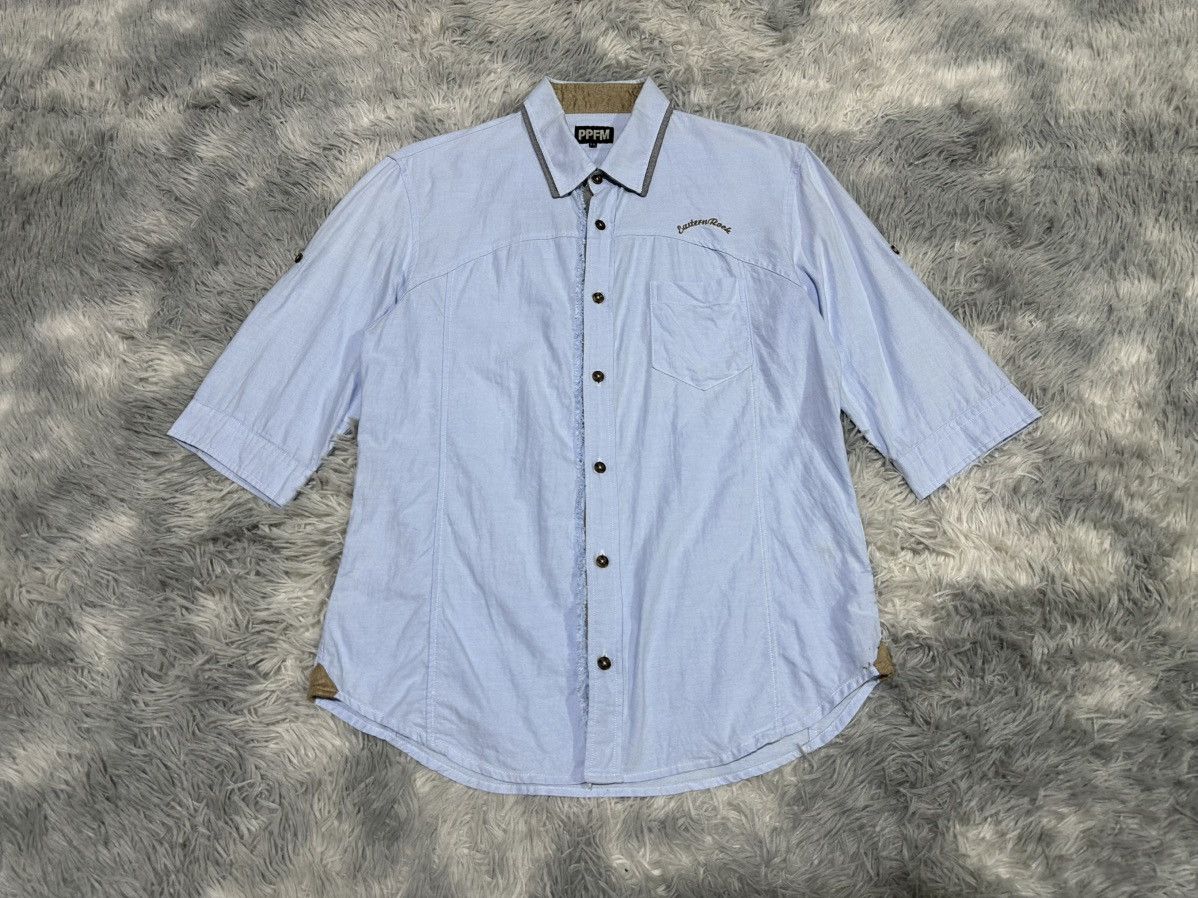 PPFM 🔥Rare Y2K PPFM Eastern Rock Double Layer Collar Shirt Size US L / EU 52-54 / 3 - 3 Thumbnail