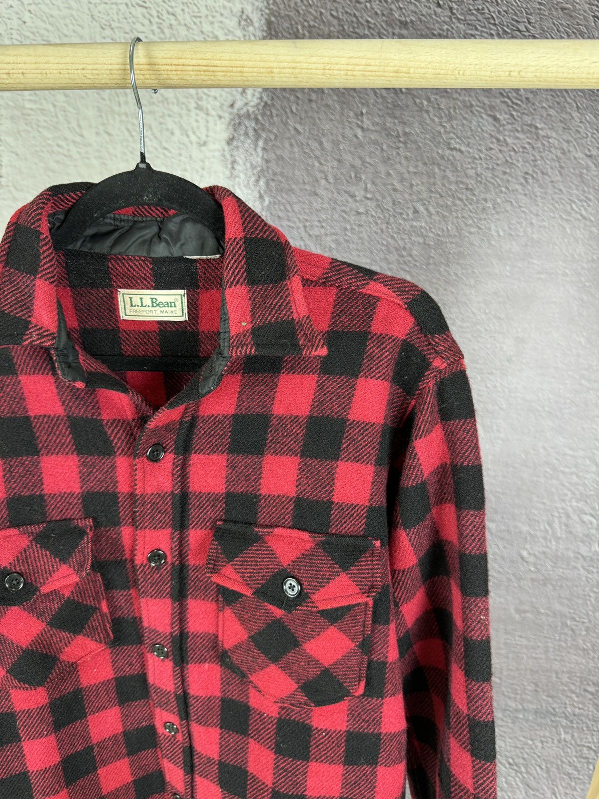 Flannel L.L. Bean vintage checkered red flannel long sleeve shirt Size US M / EU 48-50 / 2 - 4 Thumbnail