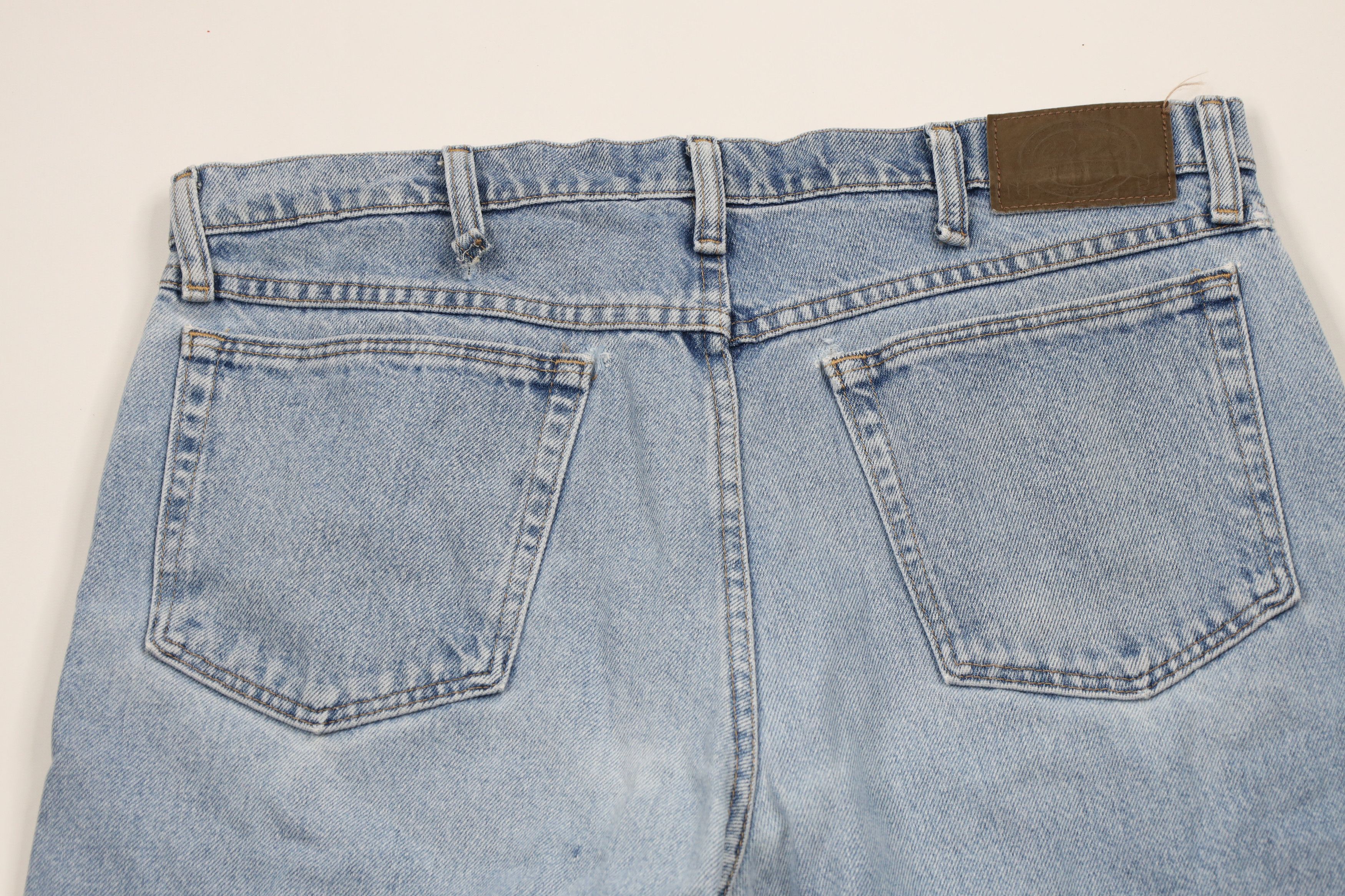Cabelas × Vintage Vintage 90s Cabelas Spell Out Straight Leg Denim Jeans Blue Size US 34 / EU 50 - 14 Thumbnail