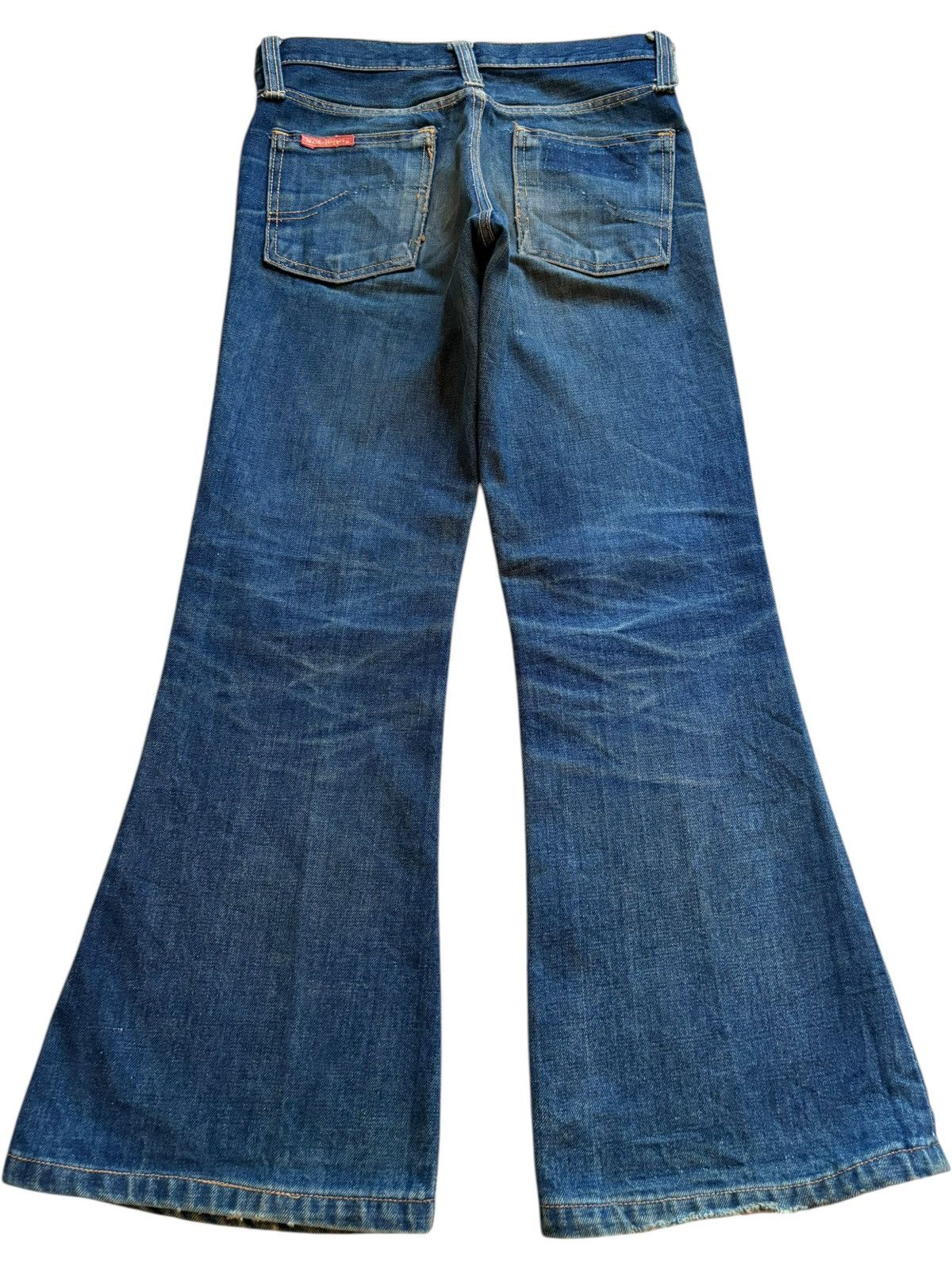 Japanese Brand Vintage Japanese Brand Mud Wash Bootcut Flare Jeans Size 29" - 2 Thumbnail
