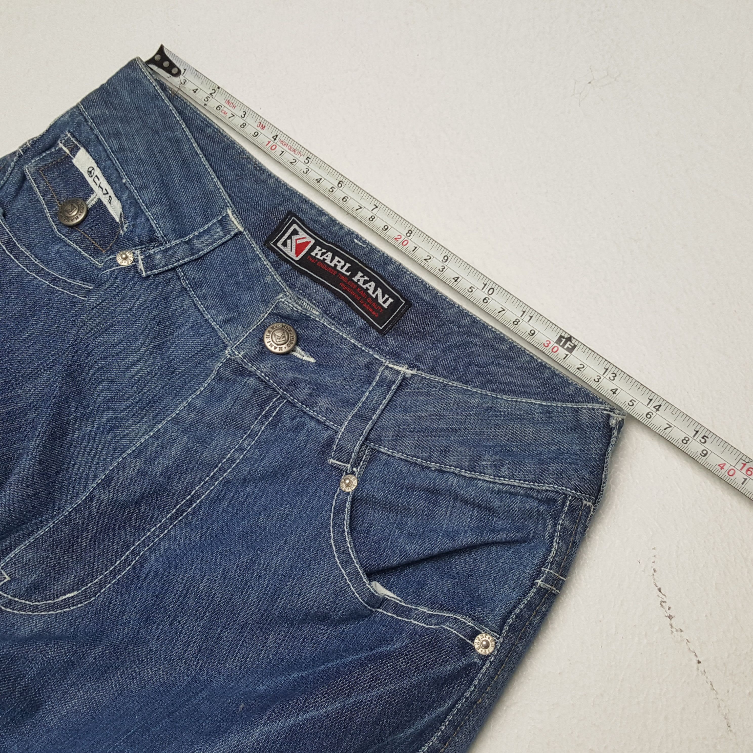 Karl Kani × Vintage Vintage KARL KANI American Streetwear Skateboard Cargo Jeans Size US 27 - 7 Thumbnail