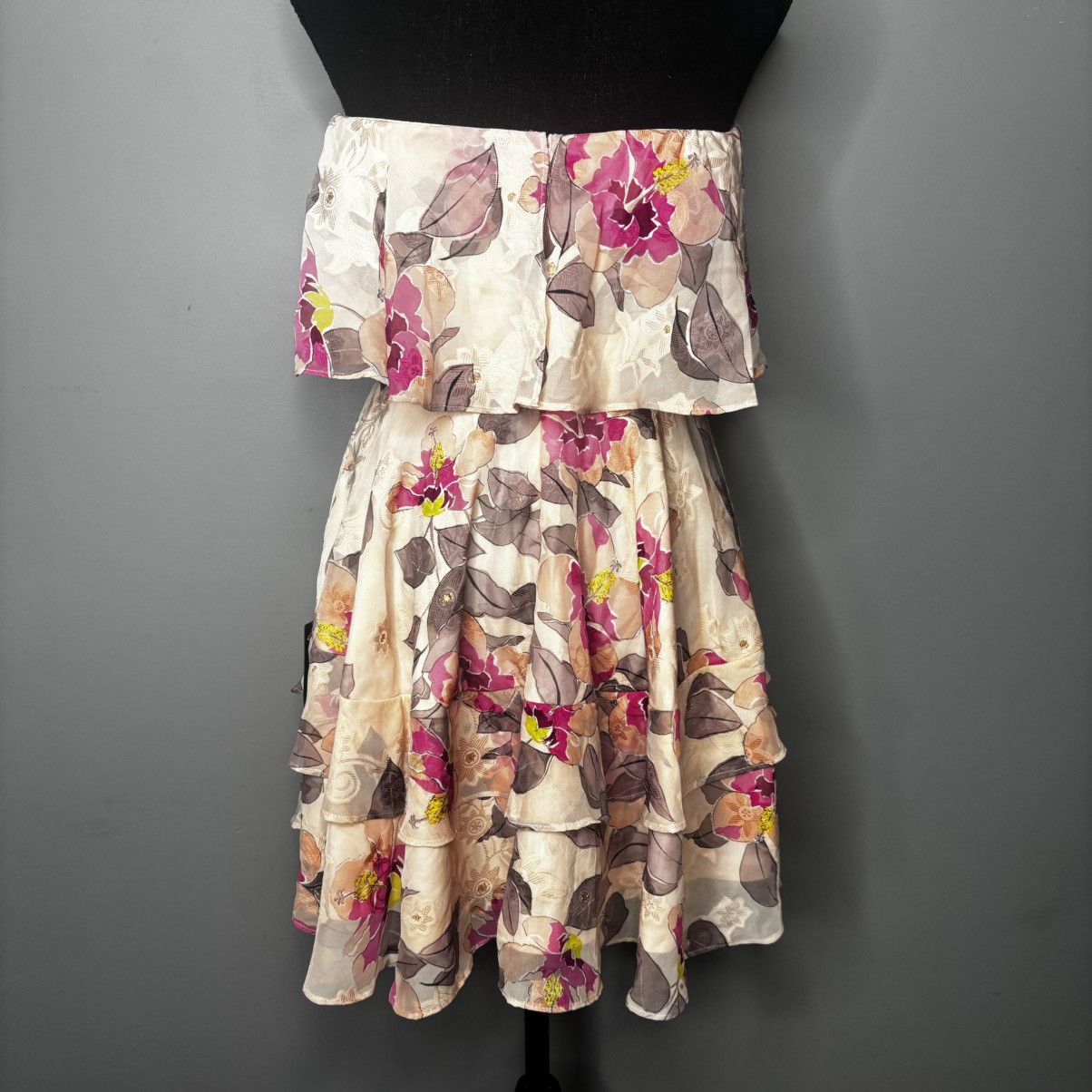 Lulus Lulus Perfect Paradise Strapless Jacquard Mini Dress Size S Size S / US 4 / IT 40 - 5 Thumbnail