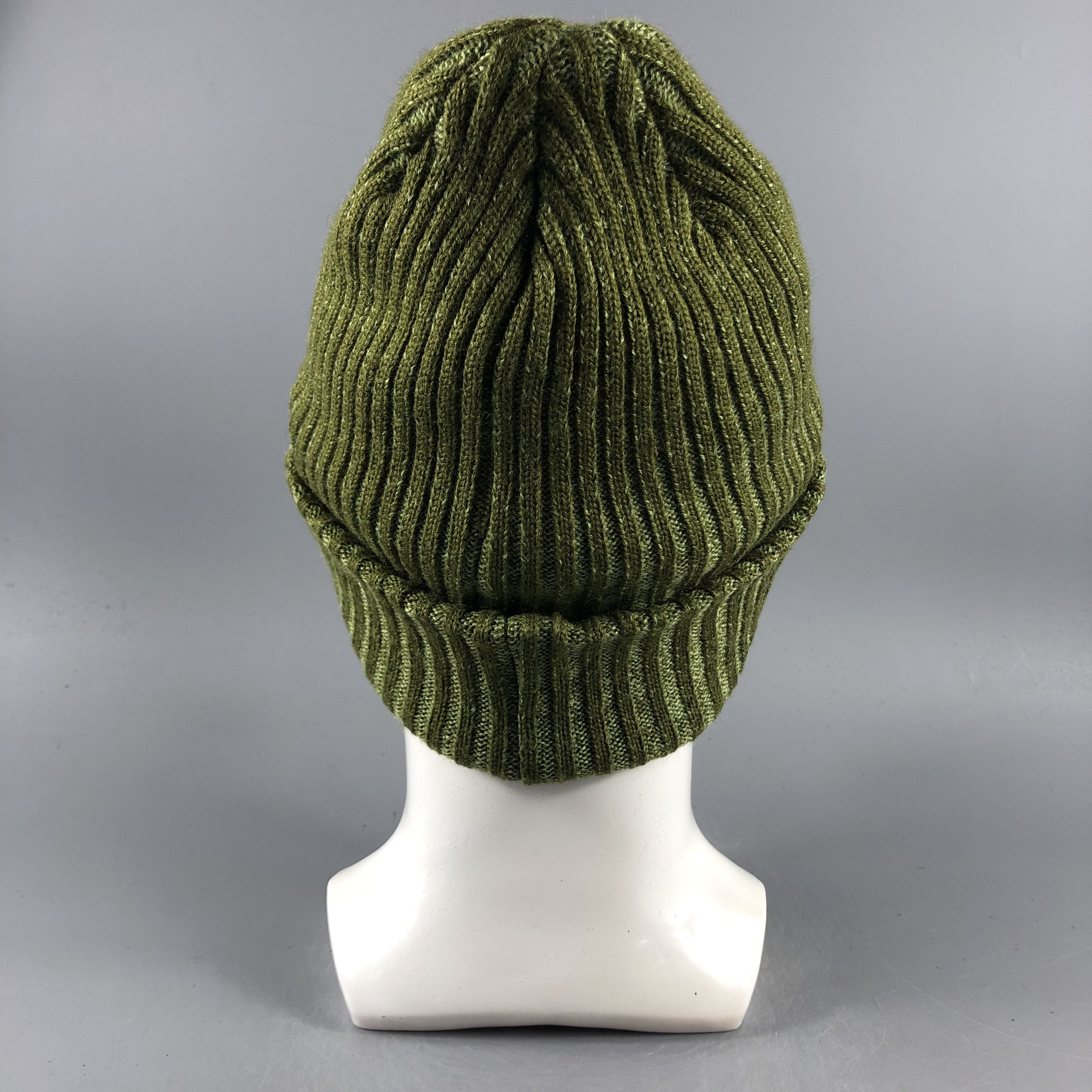Vintage Crocodile Ribbed Knit Beanie Snow Hat Snow Cap -D083 Size ONE SIZE - 3 Thumbnail