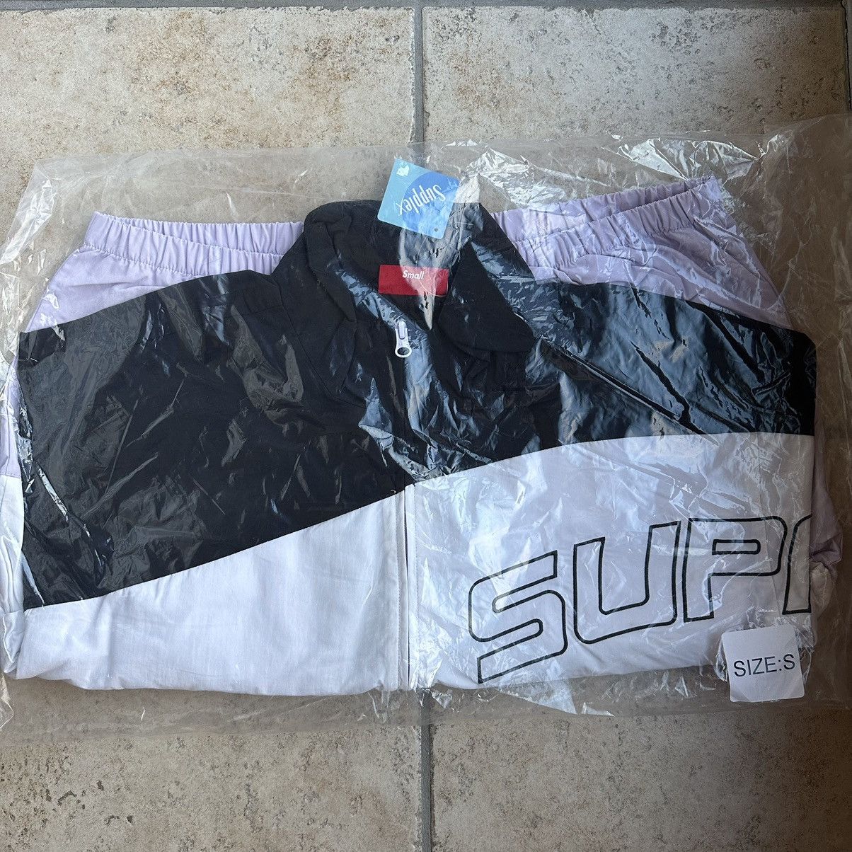 image of Supreme Curve Track Jacket (Ss24) Light Purple Size Small, Men's