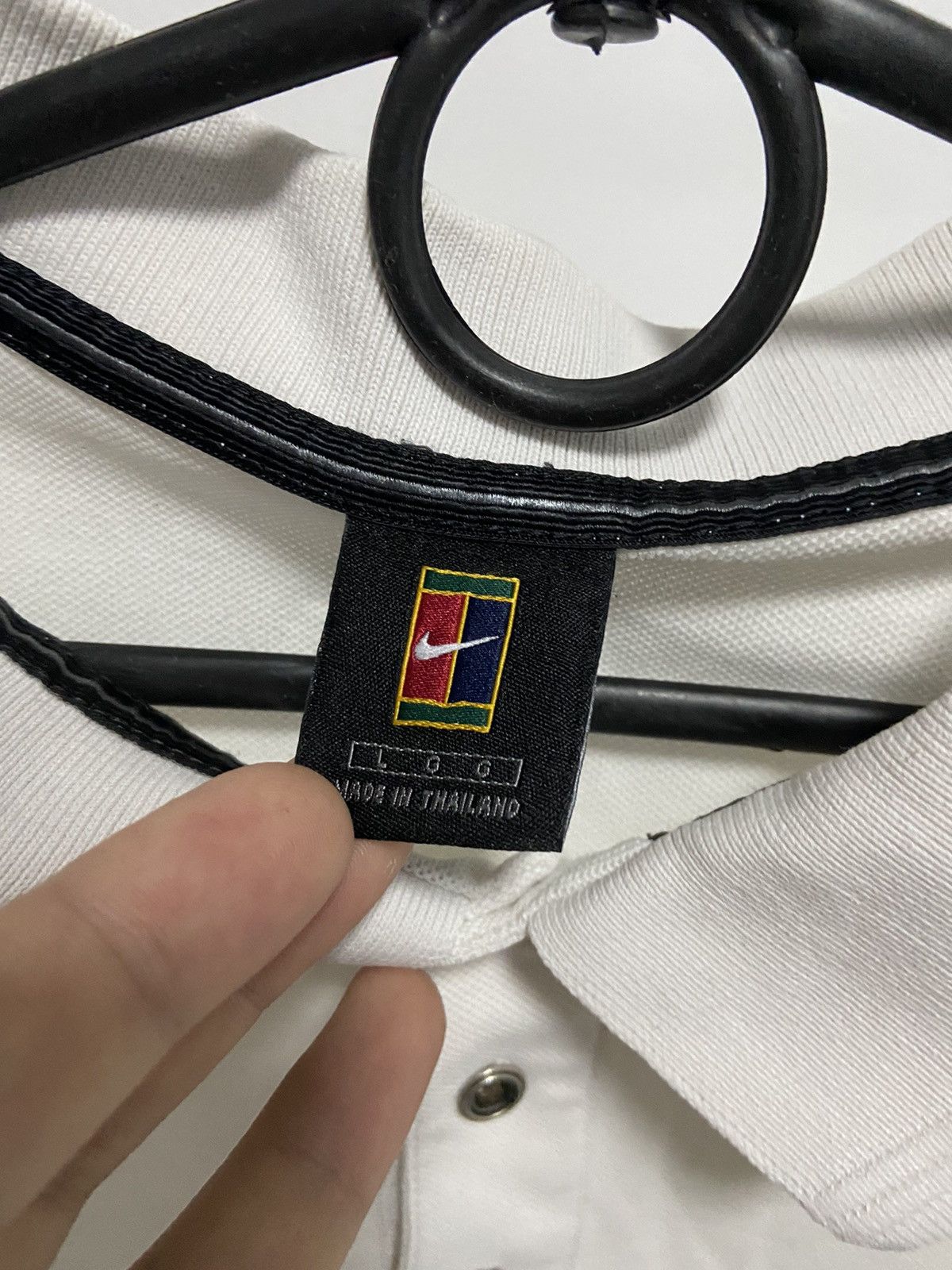 Nike × Vintage Nike Court Vintage Small logo T Shirt Polo Tennis Size US L / EU 52-54 / 3 - 6 Thumbnail