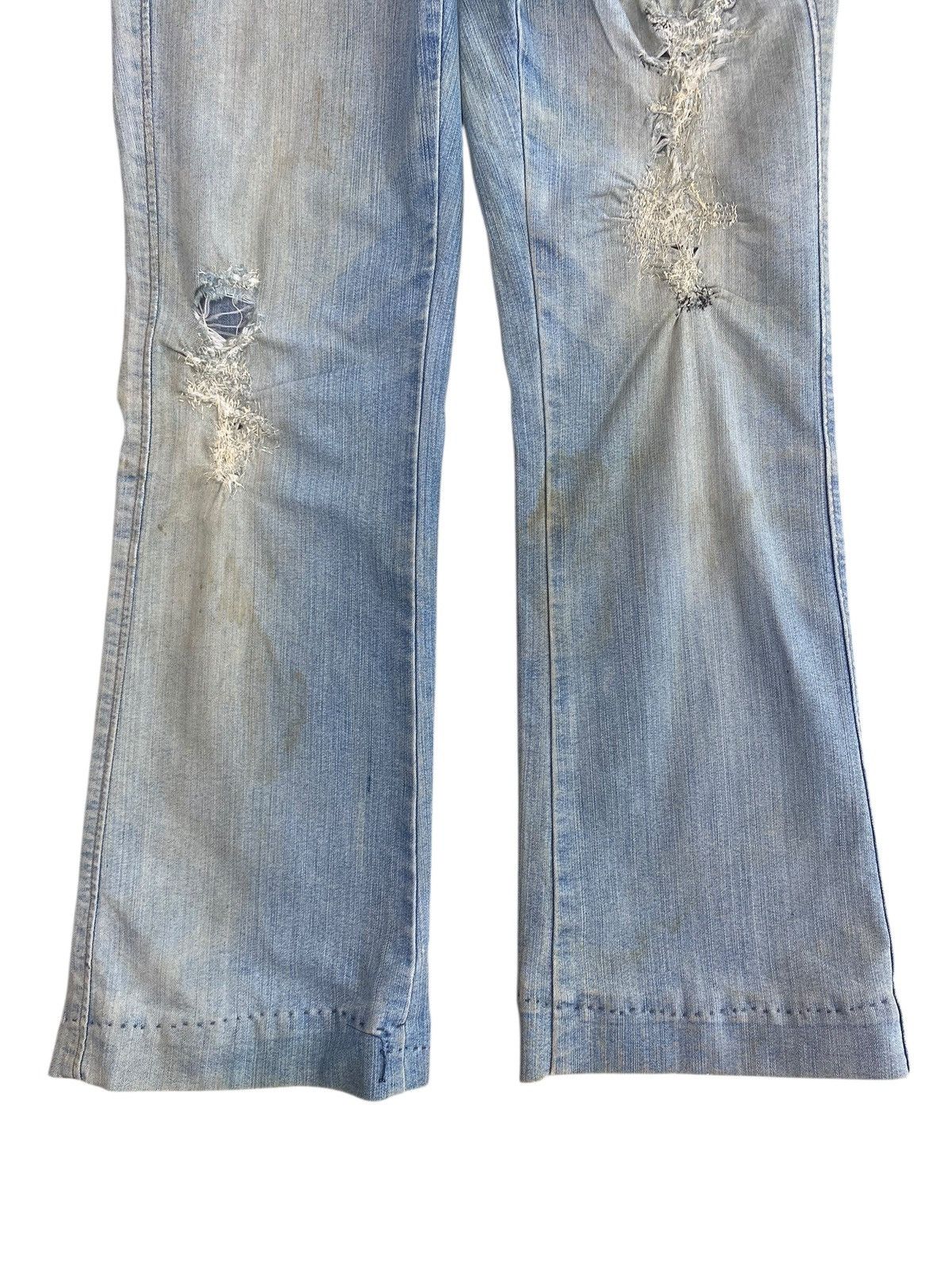 Other Topvalu Japanese Brand Acid Blue Wash Style Flare Jeans Size US 28 / EU 44 - 9 Thumbnail