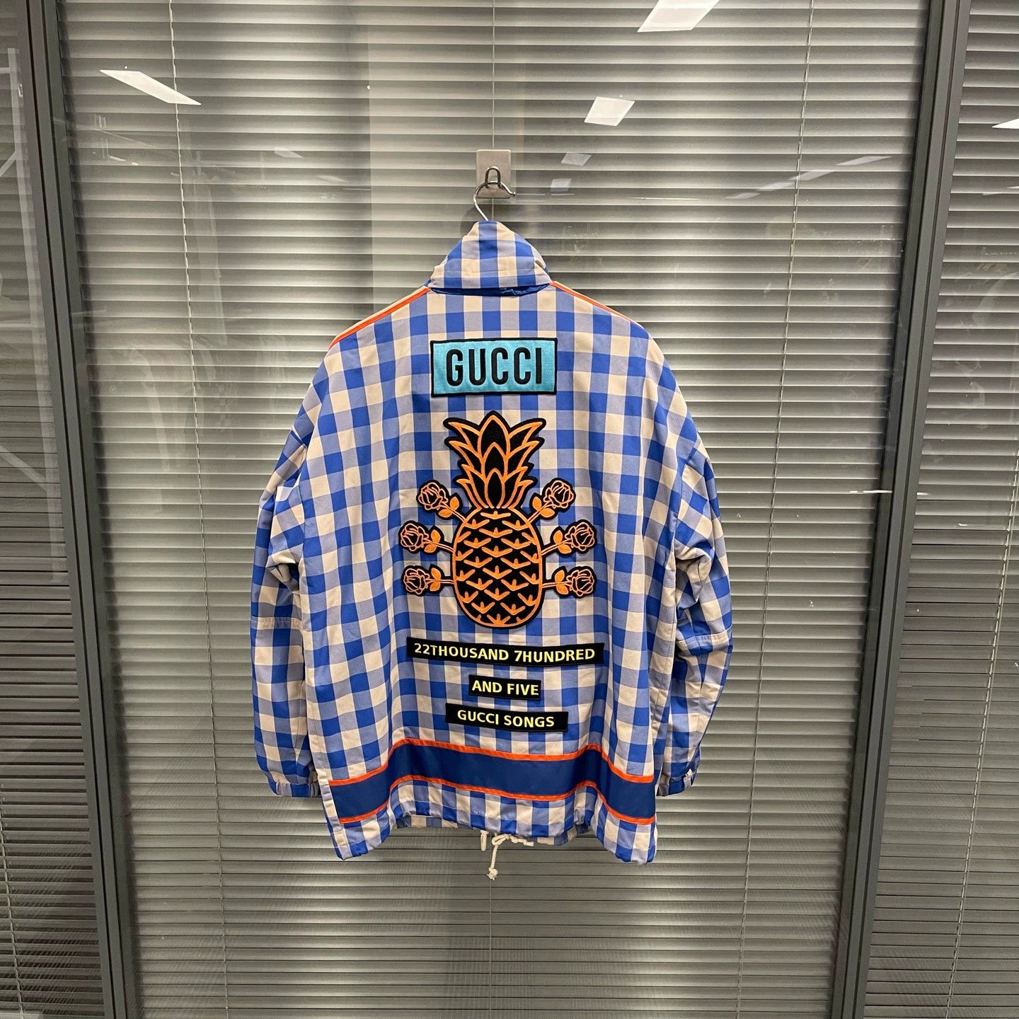 Gucci Gucci Pineapple G check GG tape jacket 48 NWT Size US M / EU 48-50 / 2 - 2 Thumbnail