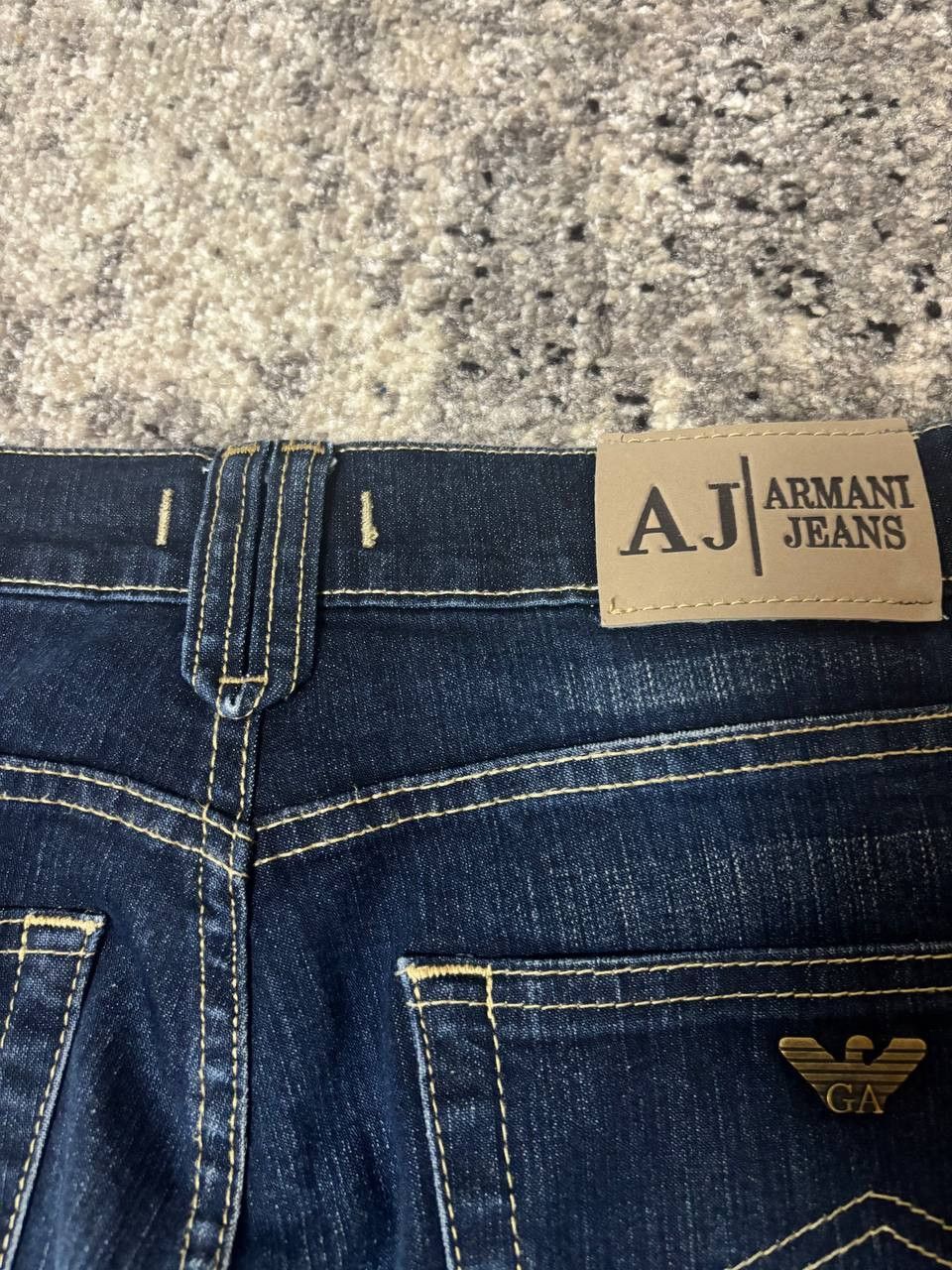 Armani Armani Jeans – Dark Wash Straight Fit Denim Size US 33 - 7 Thumbnail