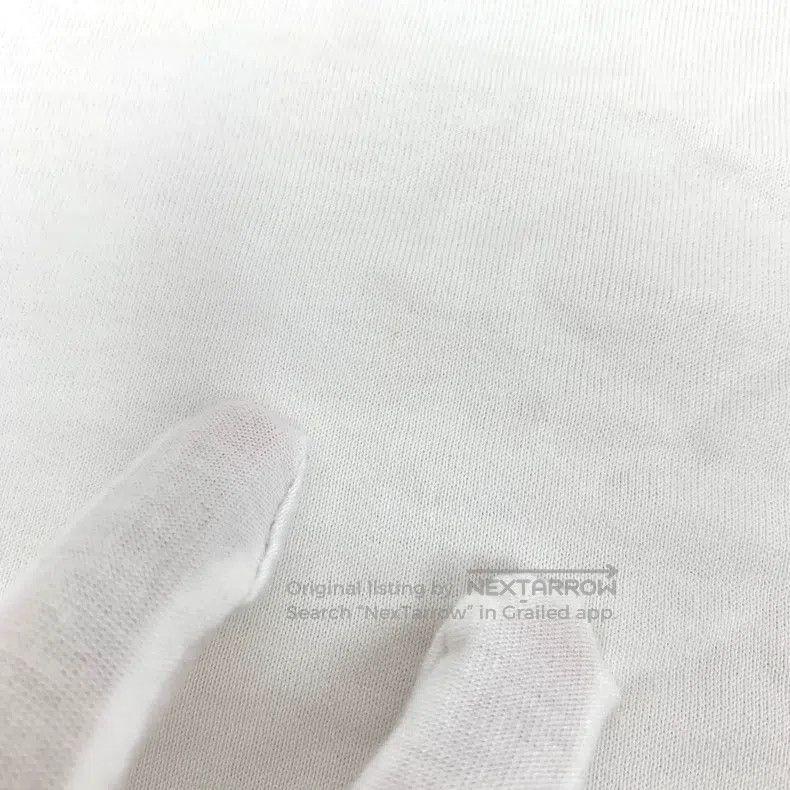 Acne Studios Acne Studios White Smile Embroidered Cotton Round Neck Lon Size US S / EU 44-46 / 1 - 7 Thumbnail
