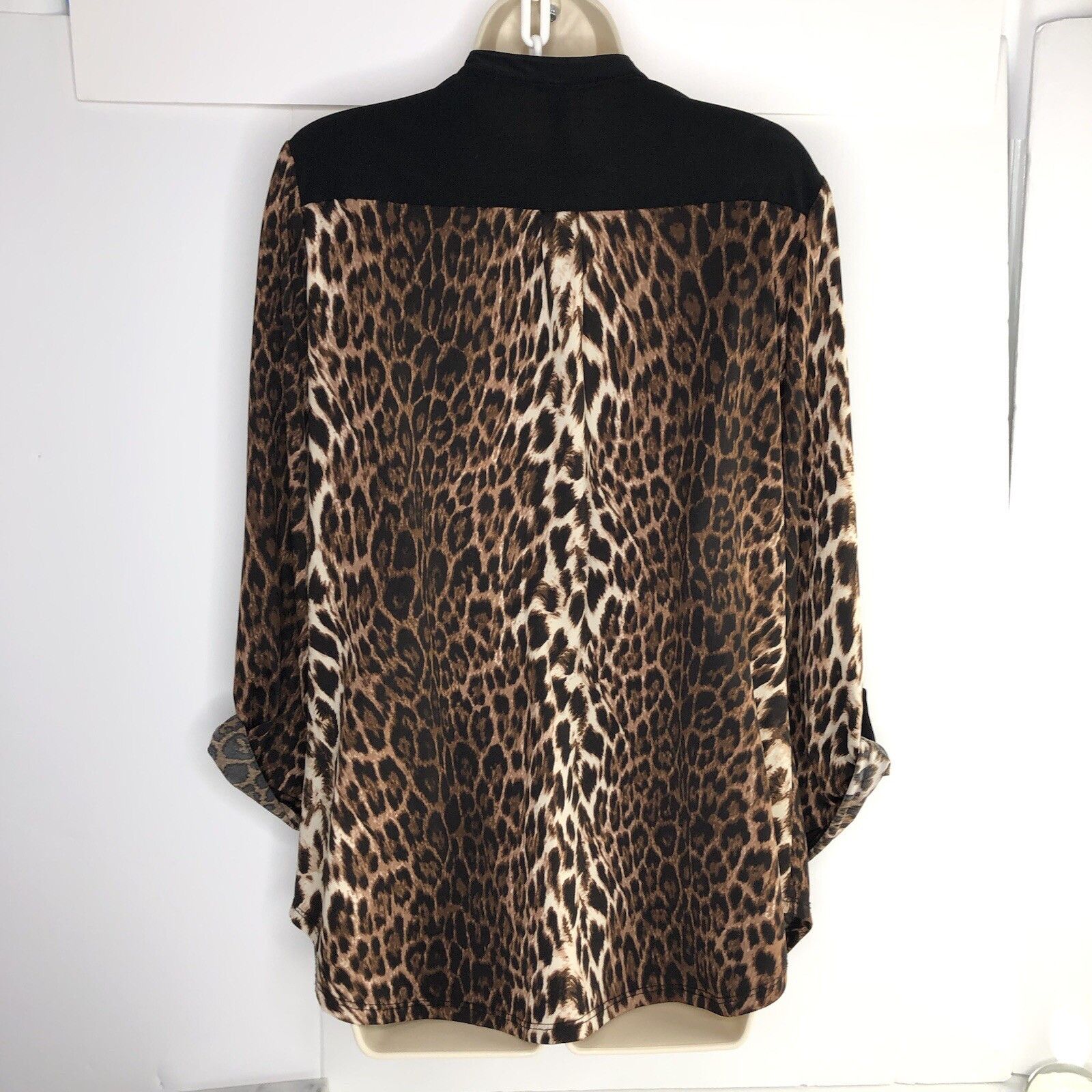 Other PerSeption Concept Womens Black Leopard Print Shirt XL Size XL / US 12-14 / IT 48-50 - 4 Thumbnail