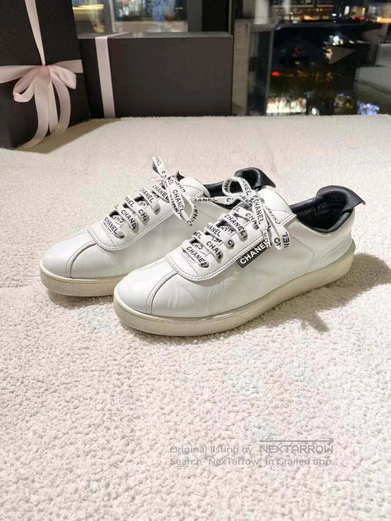 Chanel Chanel Letter logo white sneakers| Size US 6 / IT 36 - 1 Thumbnail