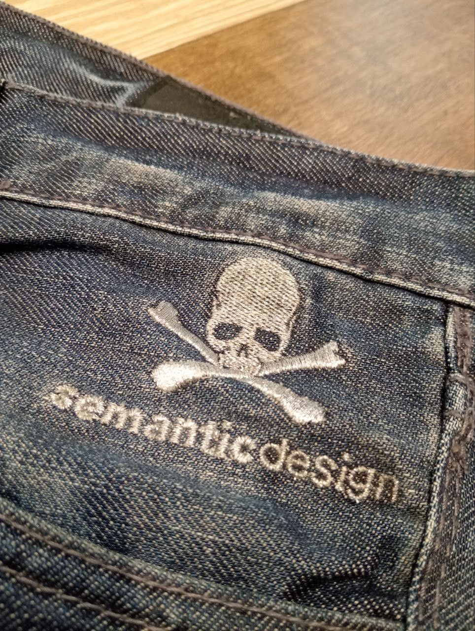 semanticdesign SEMANTIC DESIGN x ROEN SKULLS DISTRESSED DENIM Size US 35 - 6 Thumbnail