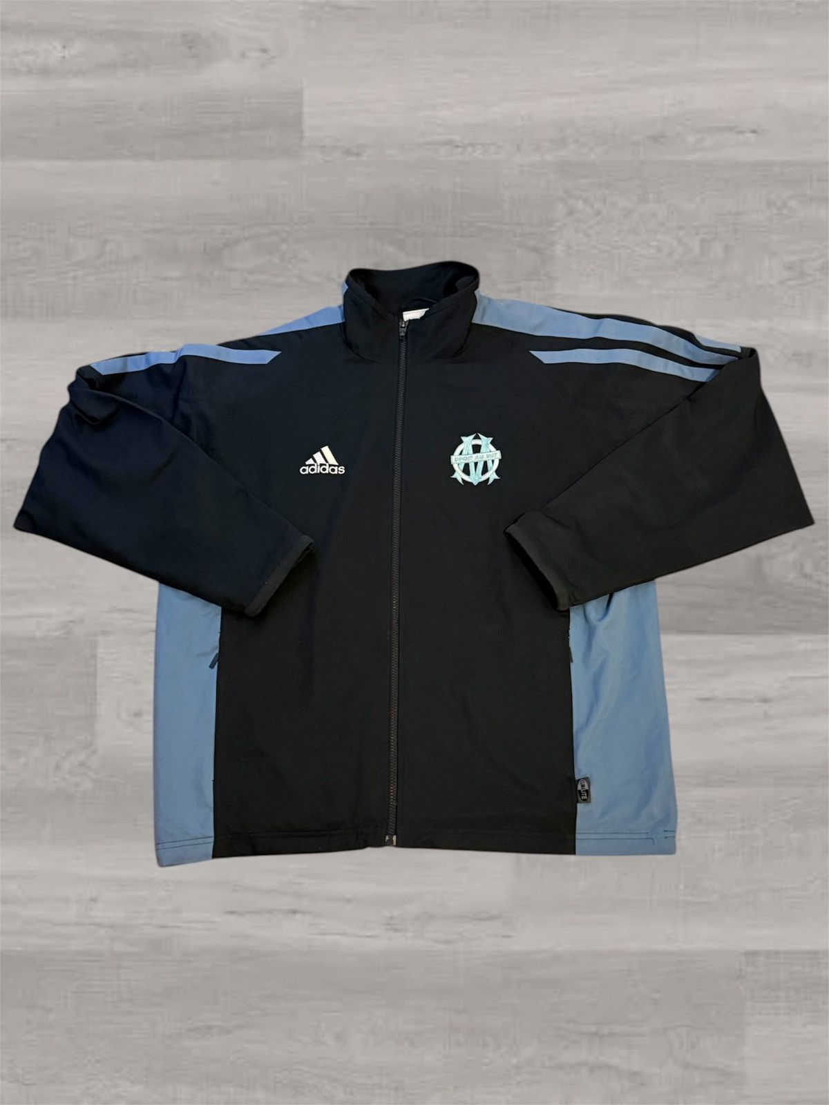 Adidas Marseille 2001/02 Track Jacket Size M Size US M / EU 48-50 / 2 - 1 Thumbnail