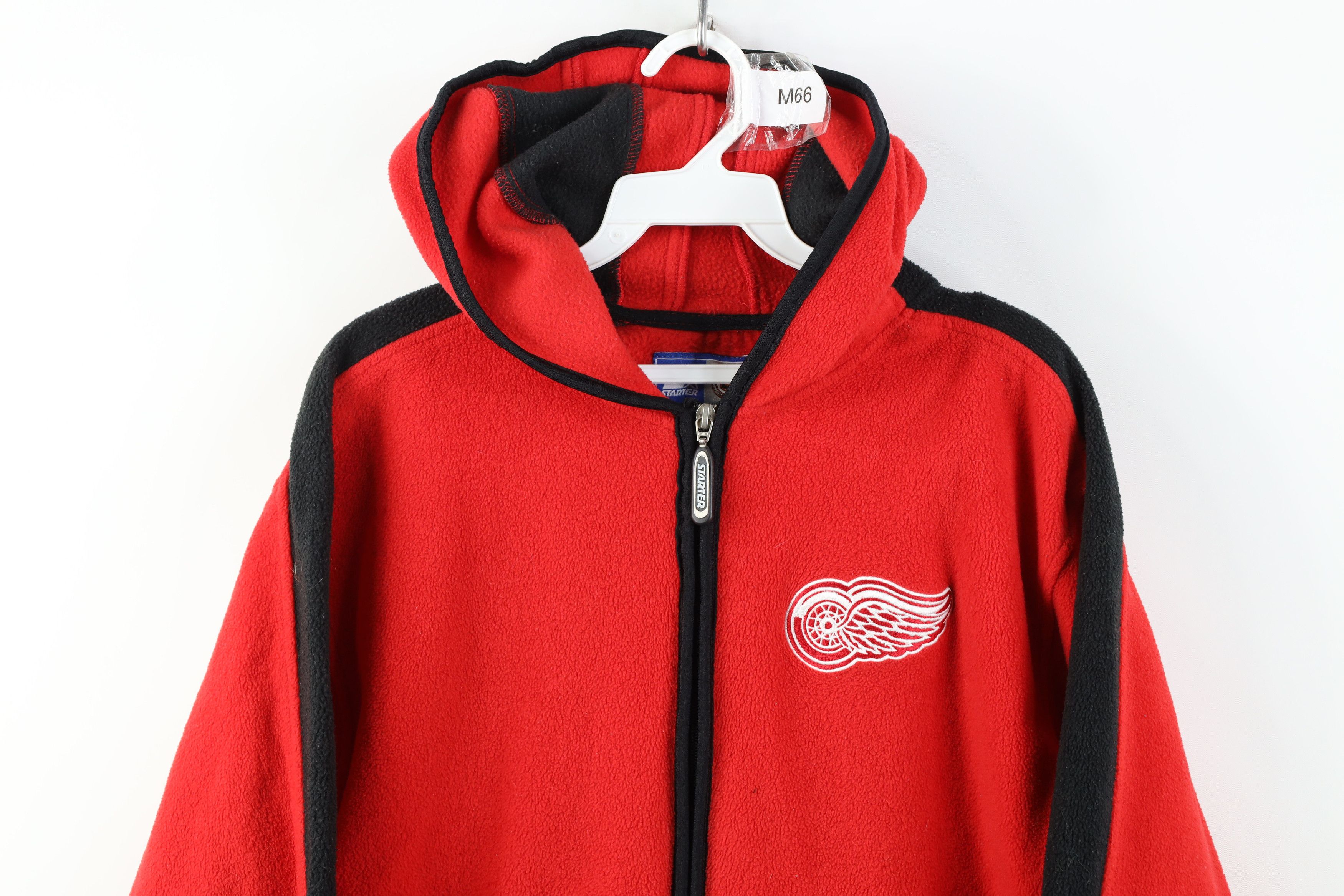 Starter Vintage 90s Starter Detroit Red Wings Hockey Fleece Hoodie Size L / US 10 / IT 46 - 2 Thumbnail