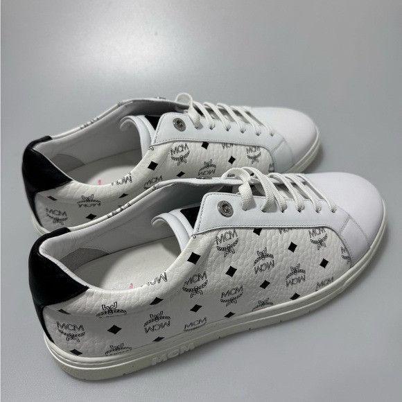 MCM MCM Terrain Low Top Sneakers White Black Men’s Size EU 44/US Size US 11 / EU 44 - 6 Thumbnail