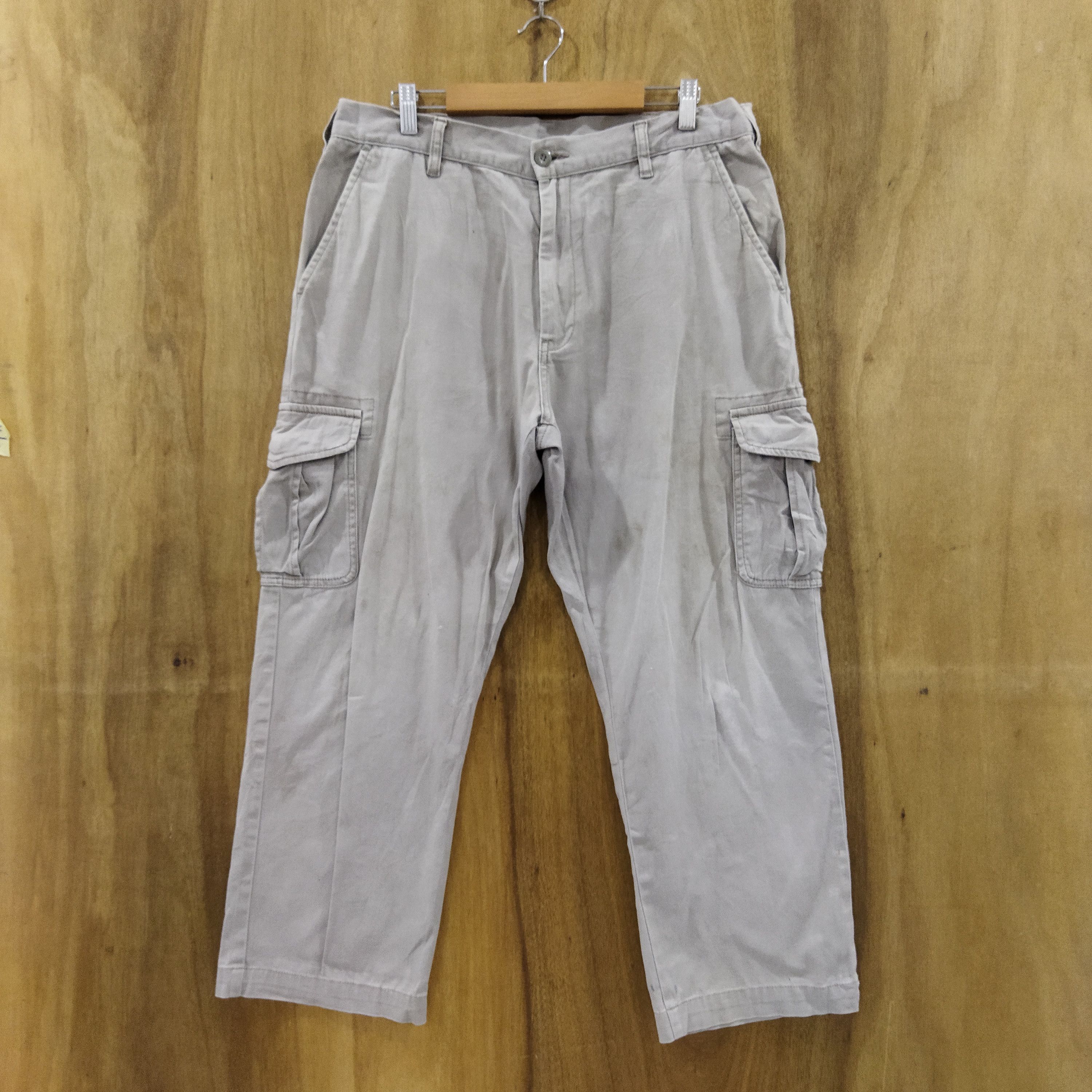 Japanese Brand TROY BROS GREY CARGO PANTS Size US 34 / EU 50 - 1 Thumbnail