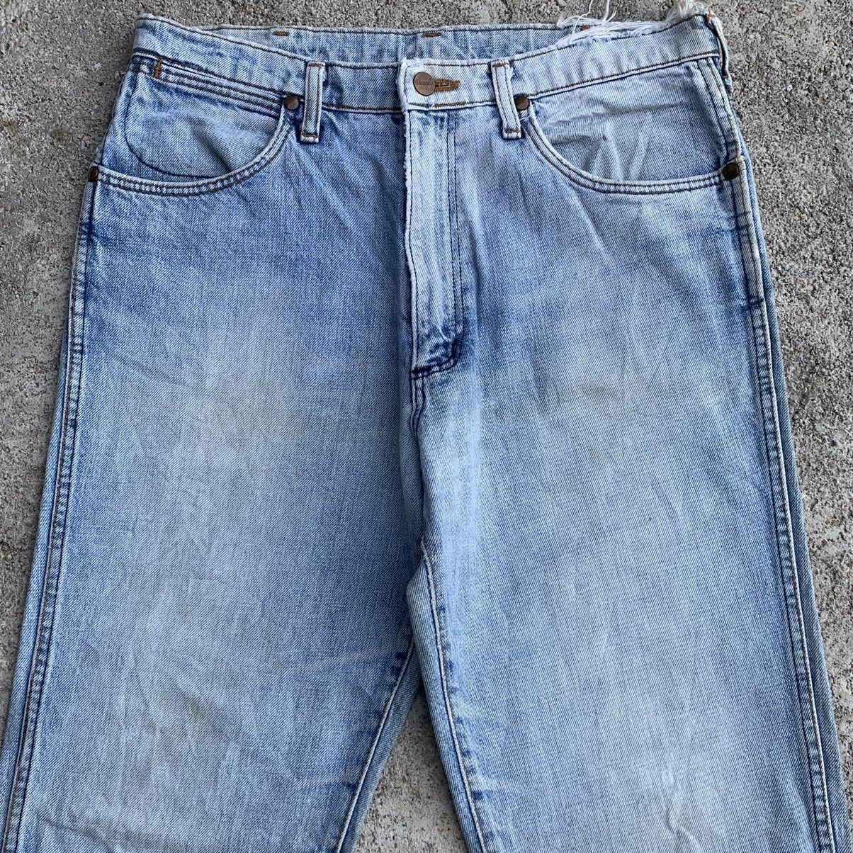 Japanese Brand Vintage Japan Wrangler Distressed Denim Jeans W32 Size US 32 / EU 48 - 3 Thumbnail