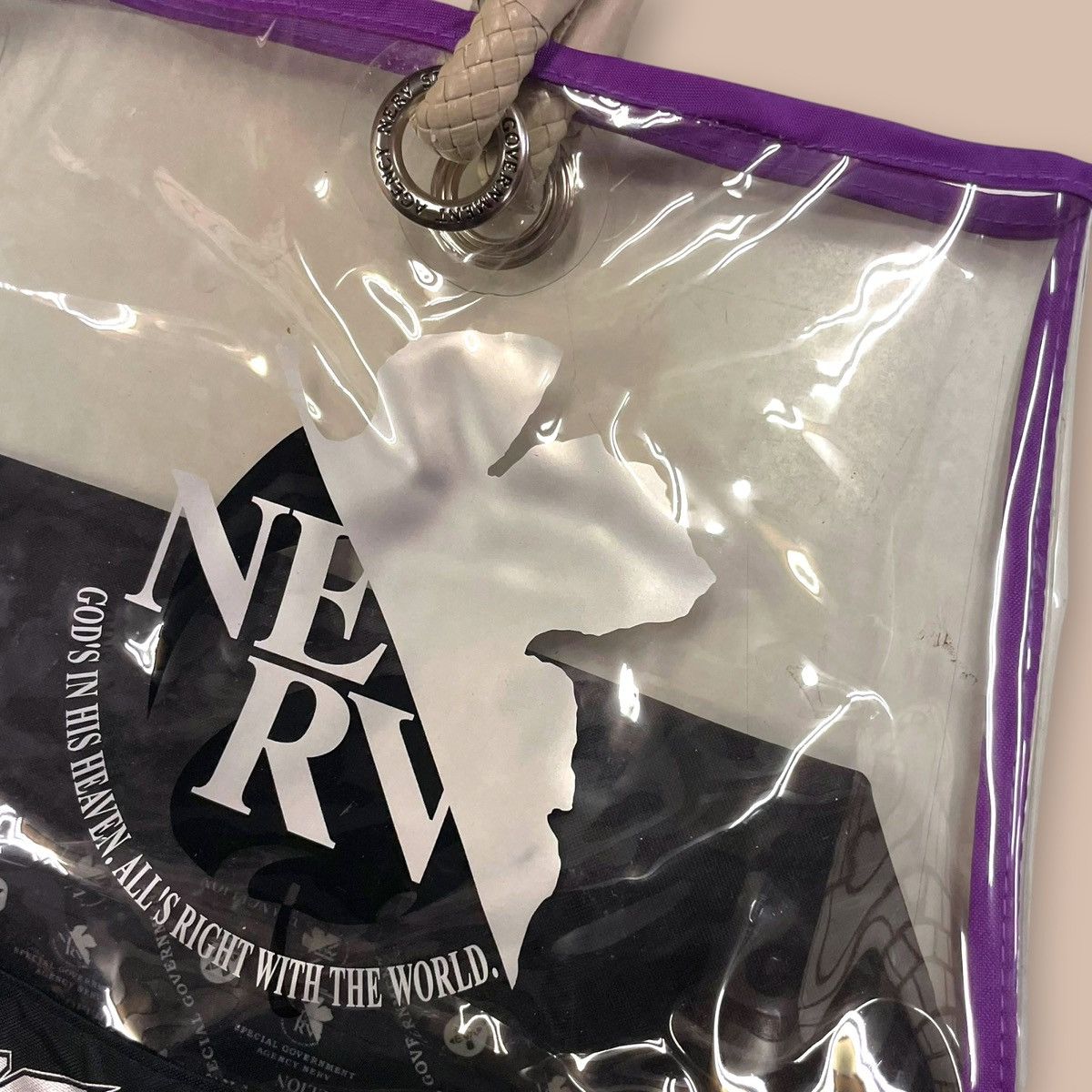 Anime Evangelion Vinyl Clear Bag Size ONE SIZE - 14 Thumbnail