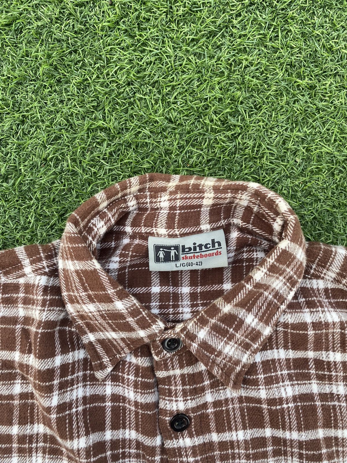 Girl Skateboards VINTAGE 90s BITCH SKATEBOARDS FLANNEL Size US XXL / EU 58 / 5 - 3 Thumbnail