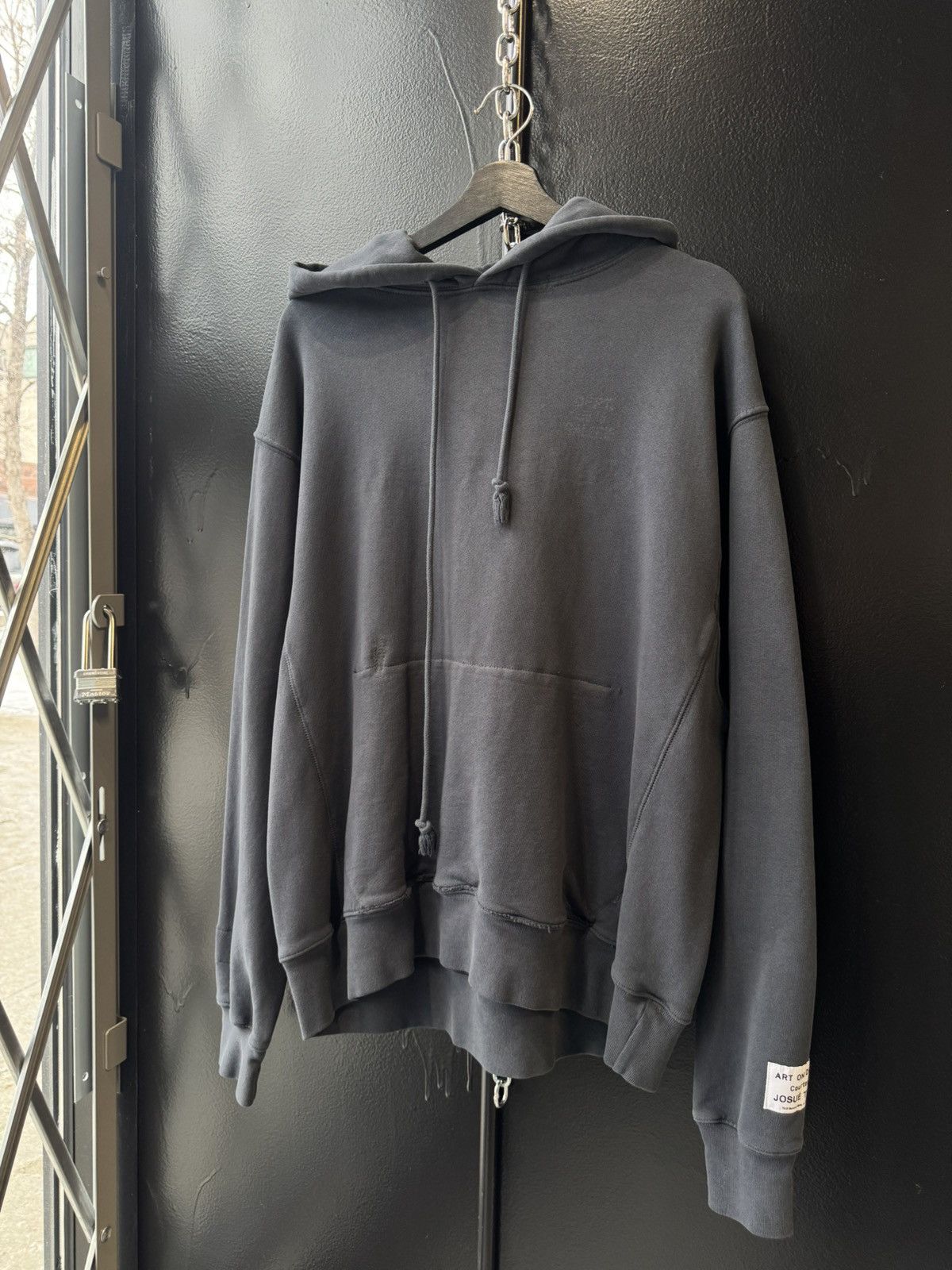 Gallery dept art that kills faded navy hoodie