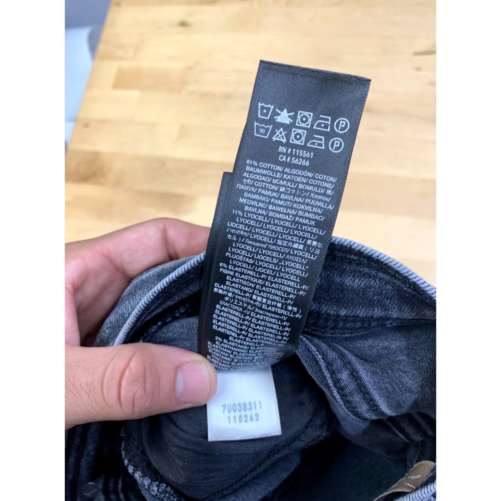 7 For All Mankind VINTAGE 7 For All Mankind Jeans Women 27 Charcoal Gray Denim 5-Pocket Straight Casual-Style Pants Mens? Size 27" / US 4 / IT 40 - 4 Thumbnail