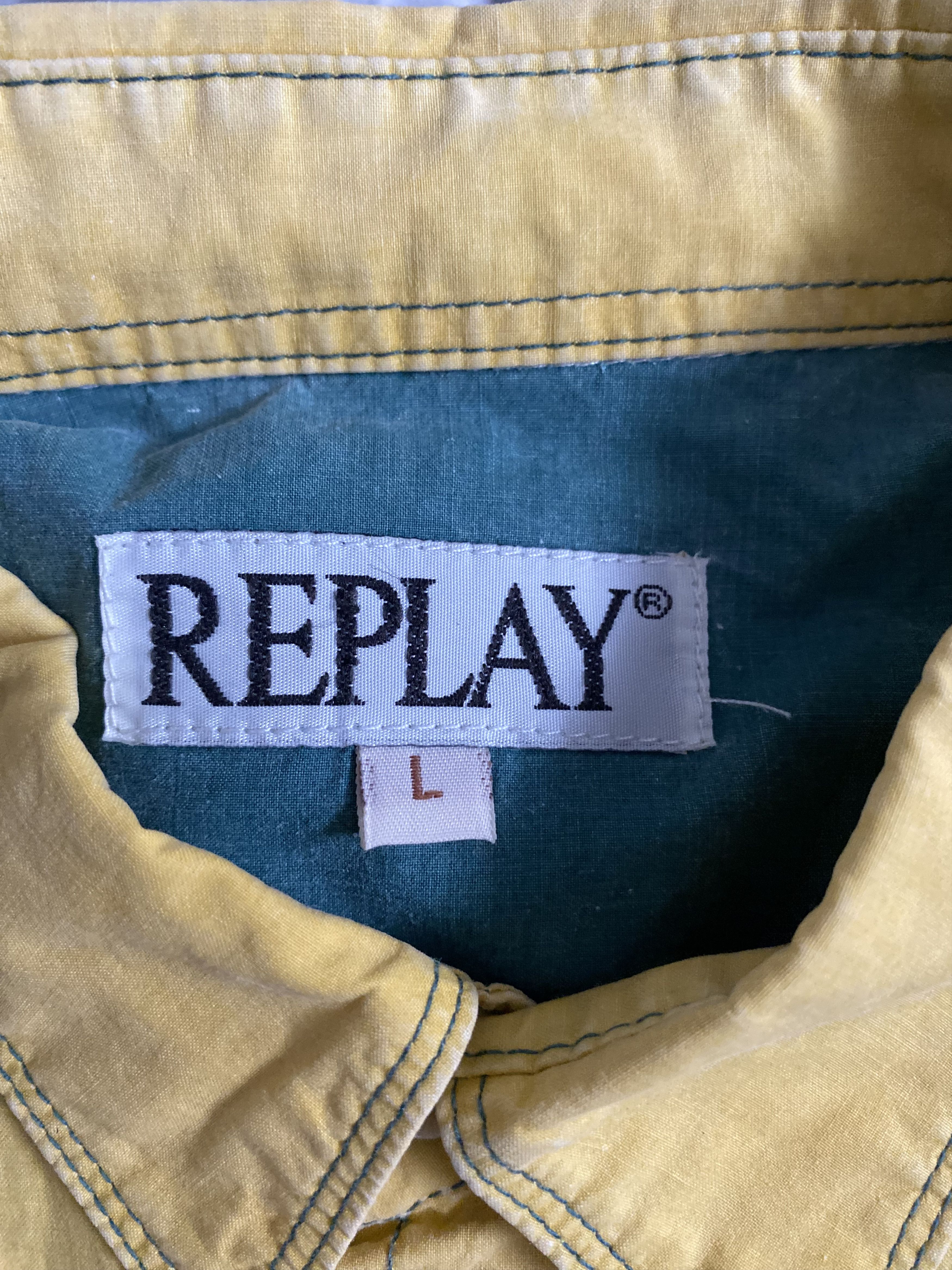 Replay Replay vintage shirt Size 42L - 3 Thumbnail