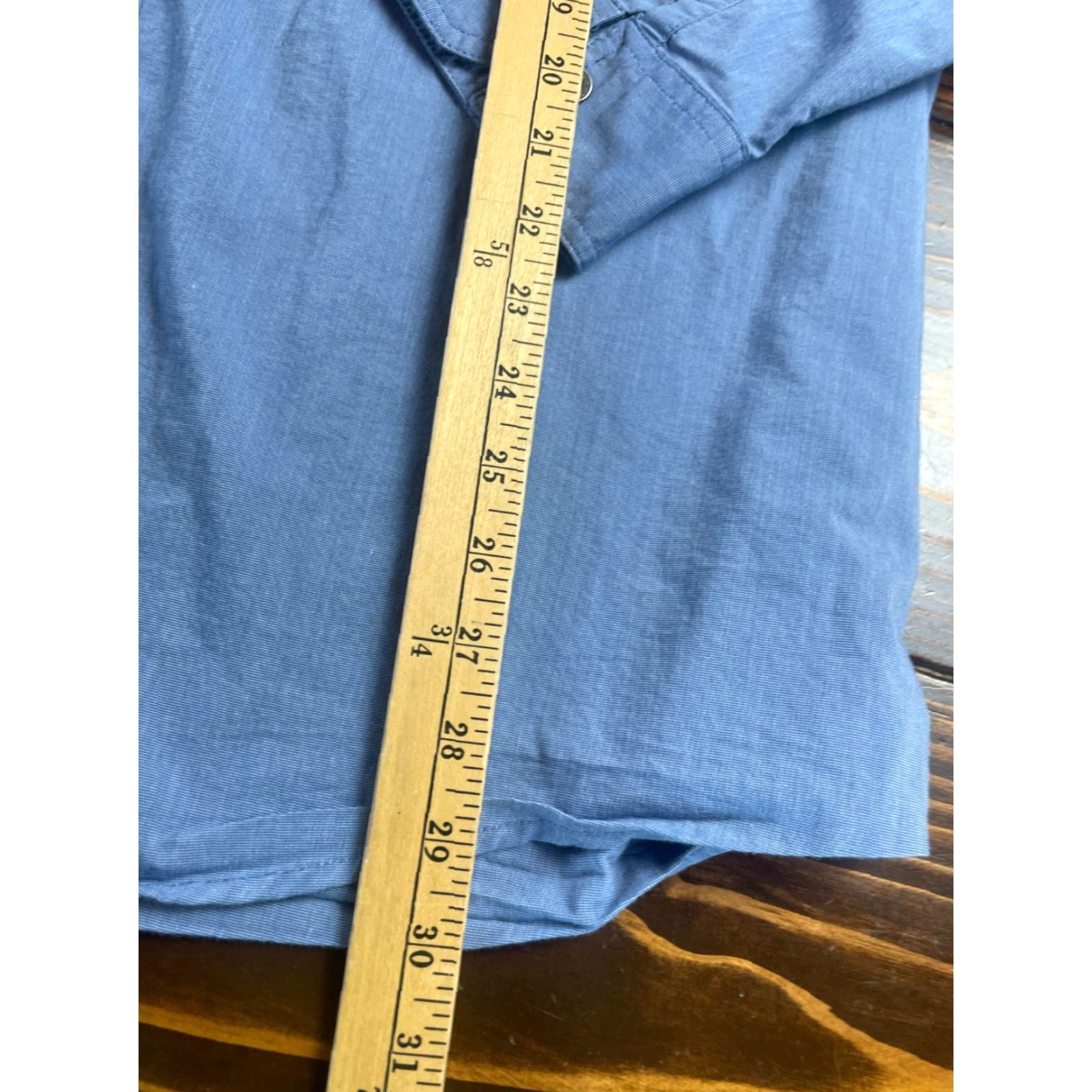 Wrangler Wrangler Shirt Men's XL Blue Metal Buttons Regular Fit Long Sleeve Button-Up Vented Size US XL / EU 56 / 4 - 5 Thumbnail