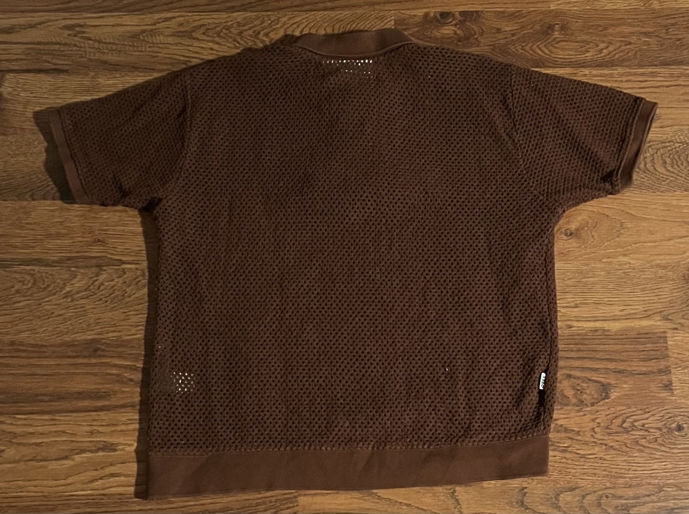 Obey Obey Mens Open Knit Mesh rolling Quarter Zip Polo Shirt Size US S / EU 44-46 / 1 - 2 Thumbnail