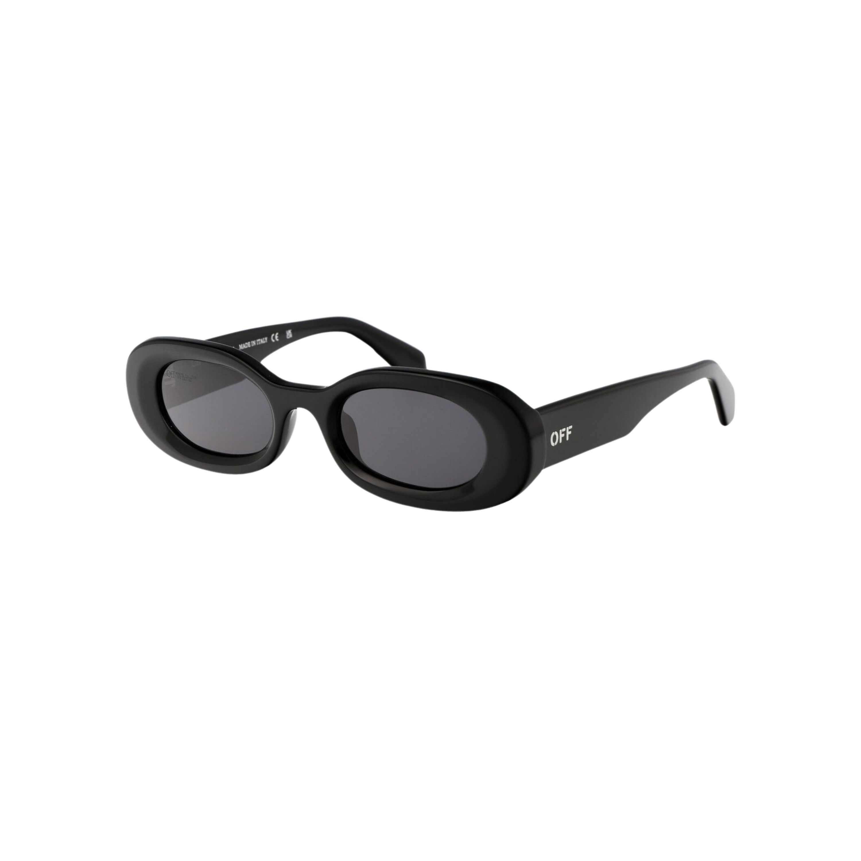 Off-White OFF WHITE Amalfi Oval-Frame Sunglasses BLACK Size ONE SIZE - 1 Thumbnail