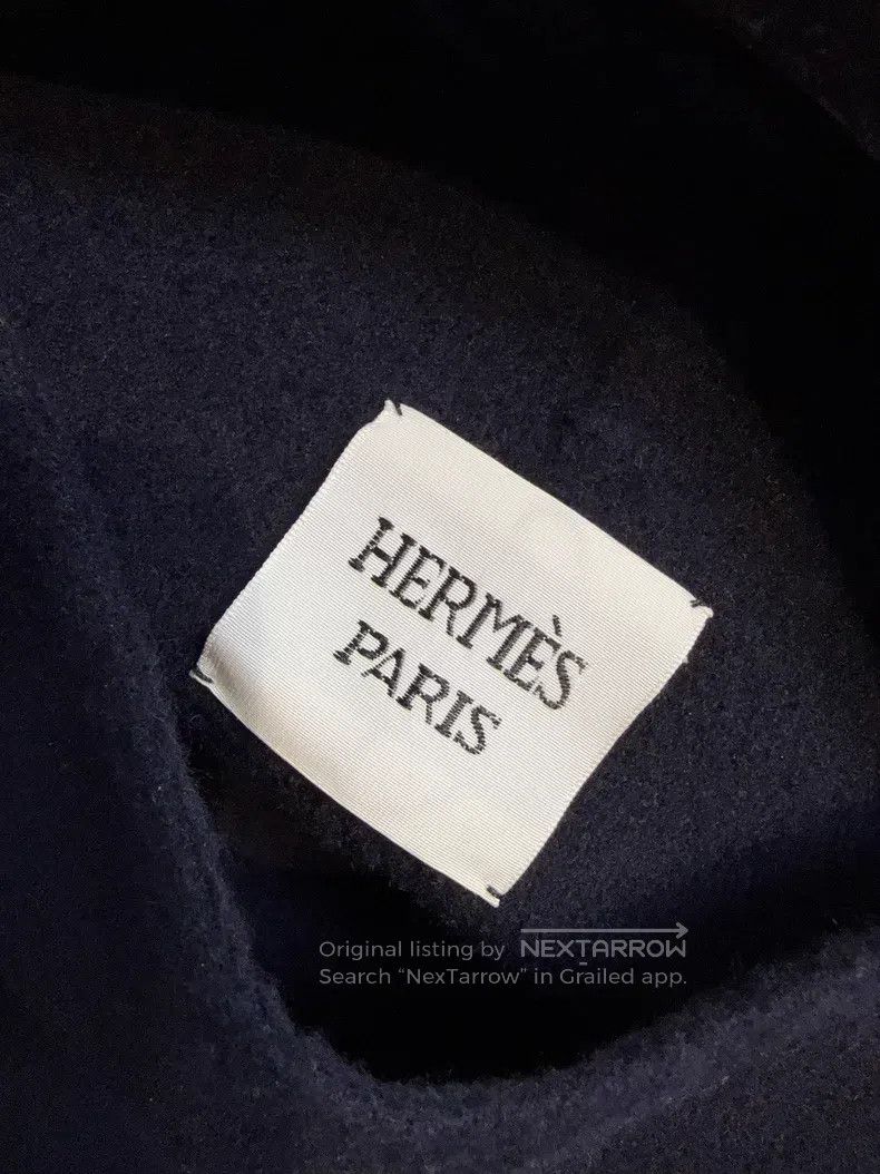 Hermes Hermes Navy blue cashmere mid-length coat Size XS / US 0-2 / IT 36-38 - 5 Thumbnail